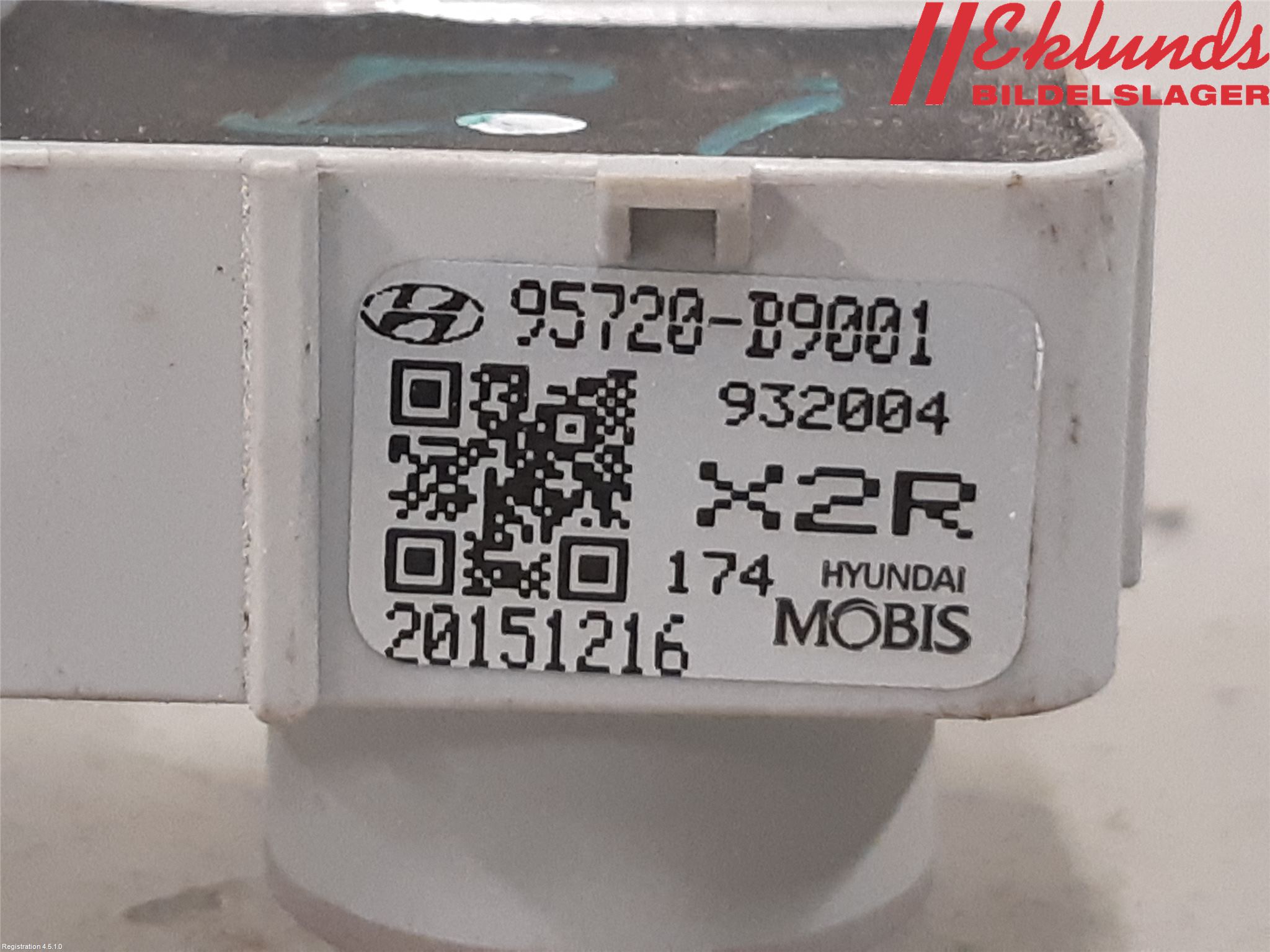 Hyundai i10 BA 14-16 Parkeringshjälp Backsensor