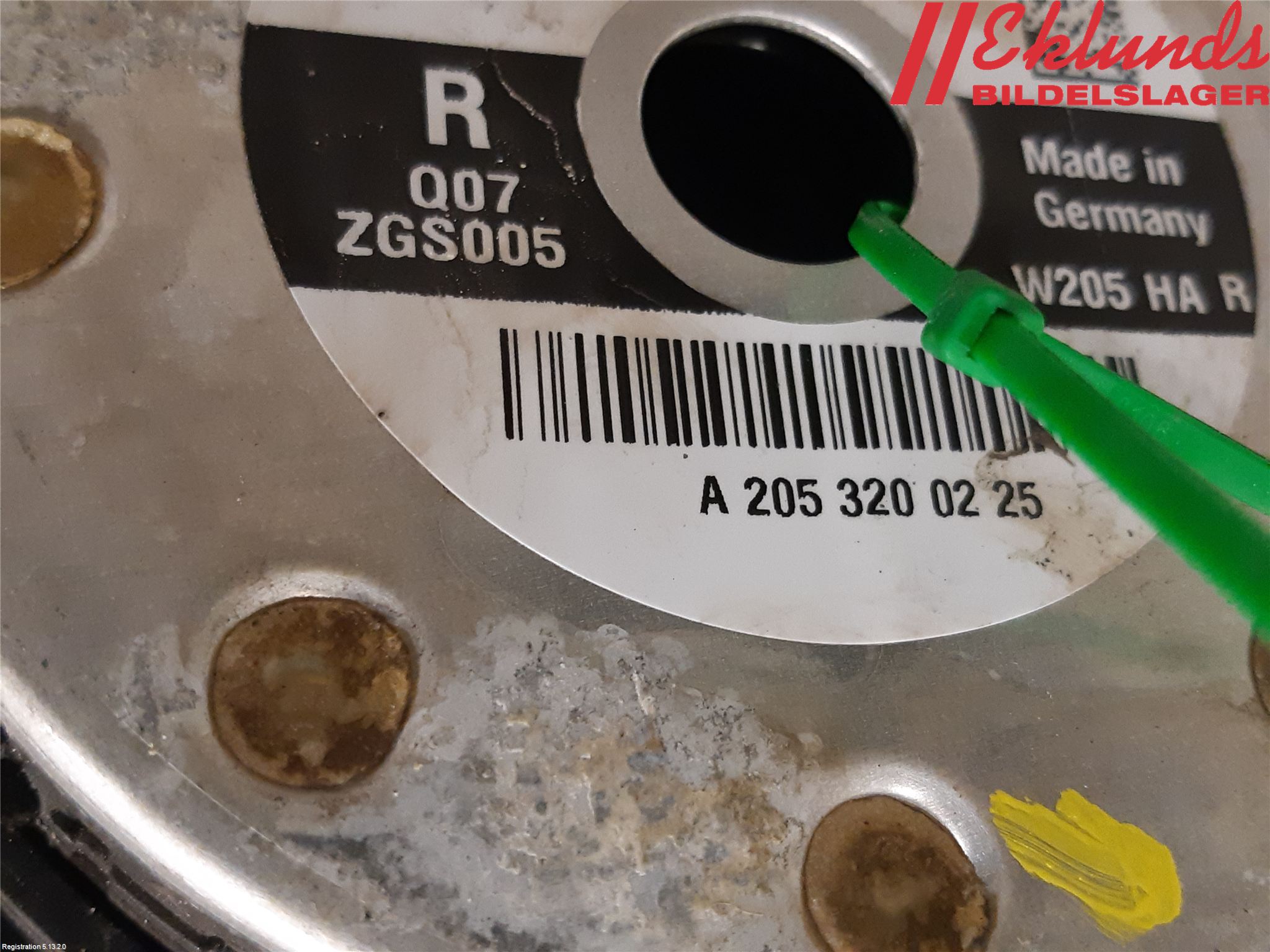 Mercedes-Benz MB EQC (N293) 20- Nivå-Luftfjädring Bälg