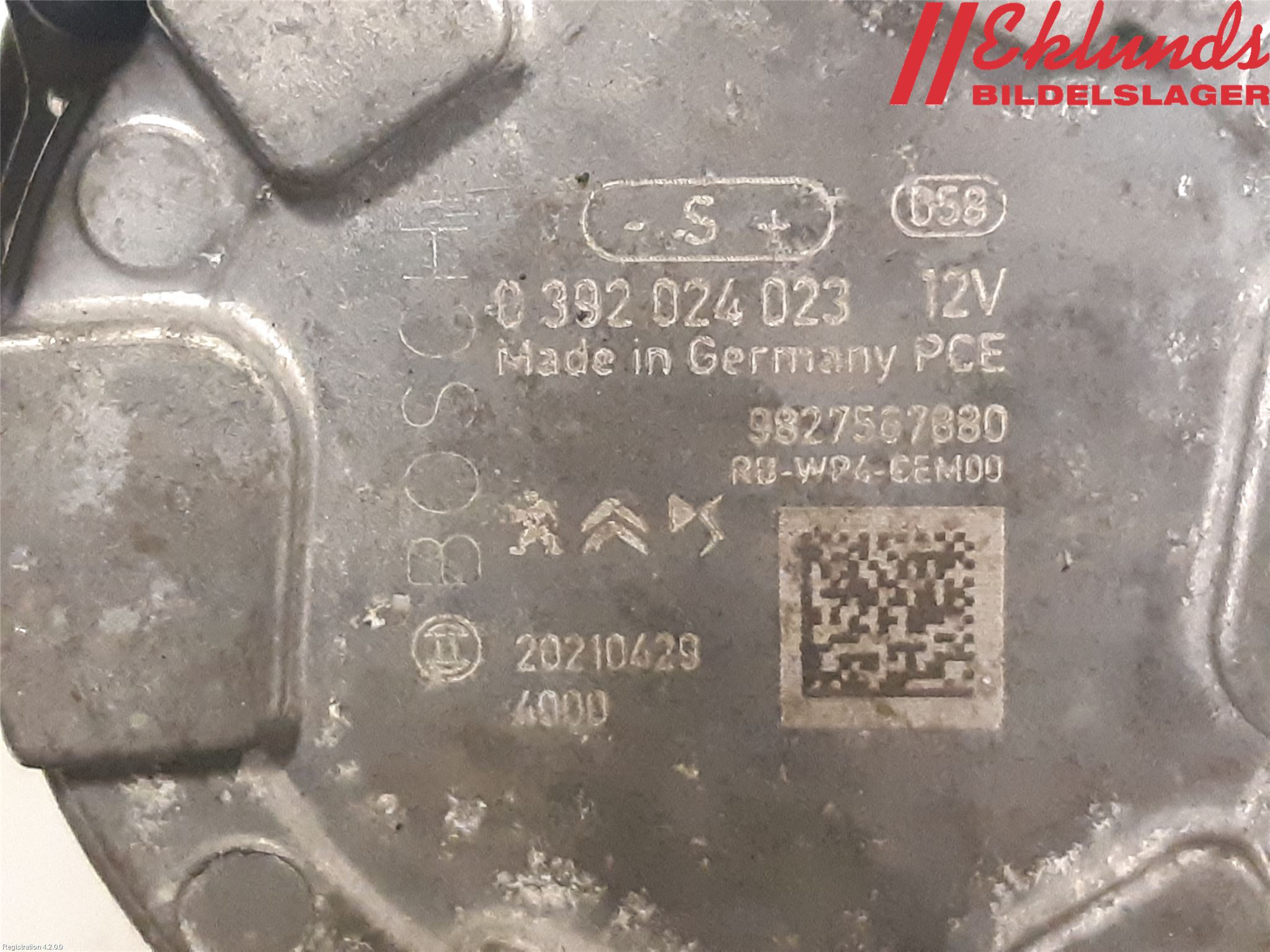 Peugeot 2008/E-2008 20- Värme Cirkulationspump