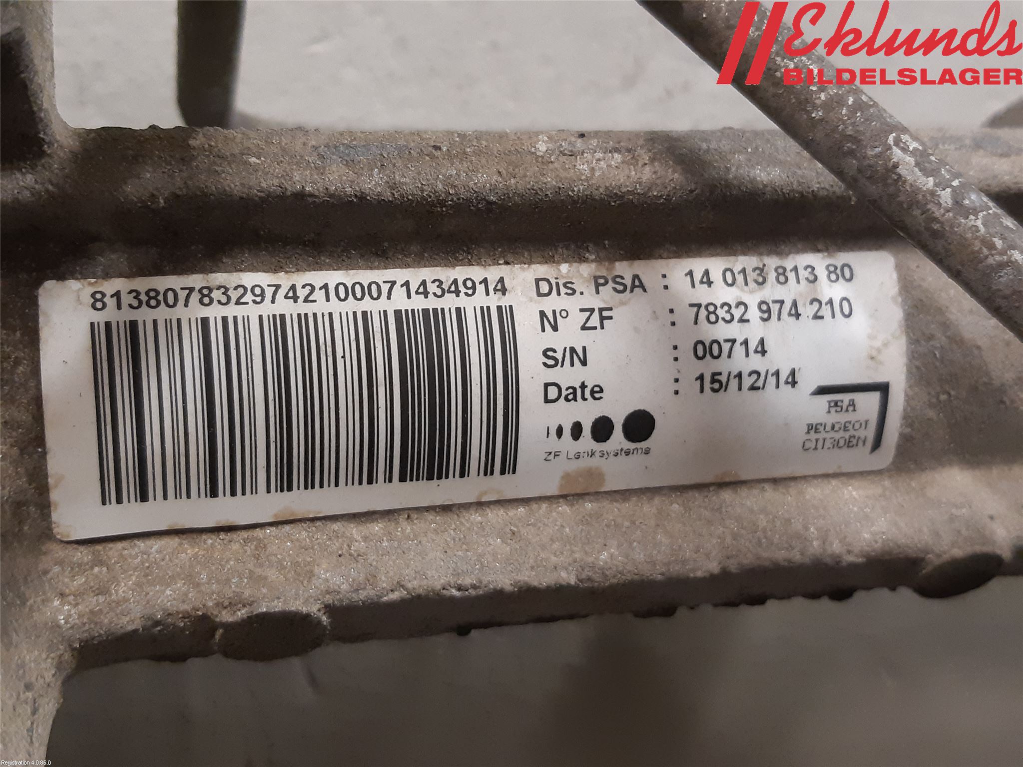 Toyota PROACE I 13-16 Styrväxel Servo -Snäcka