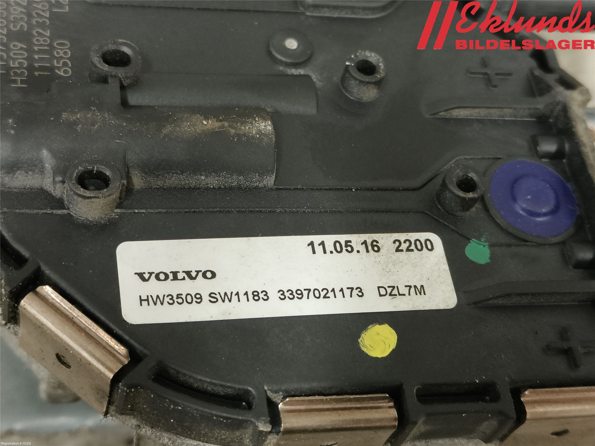 Volvo V60 11-13 Torkarmotor Vindruta