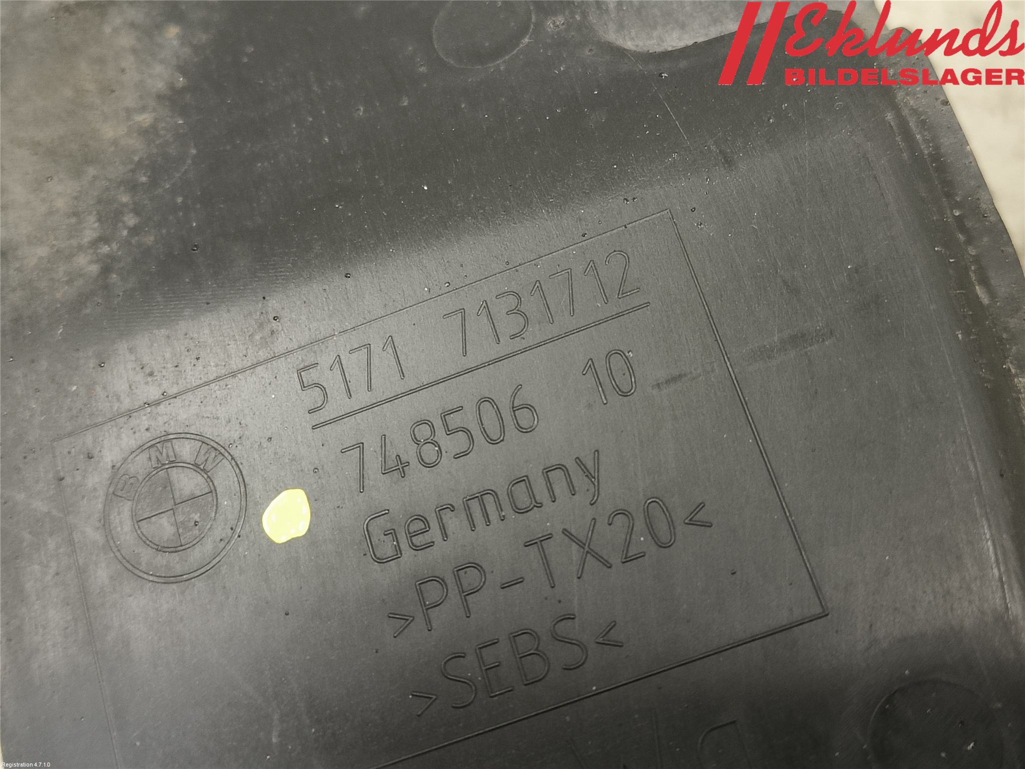 BMW 1 E87/81 5D/3D 03-11 Deflektor Plåt-Plast Kylning
