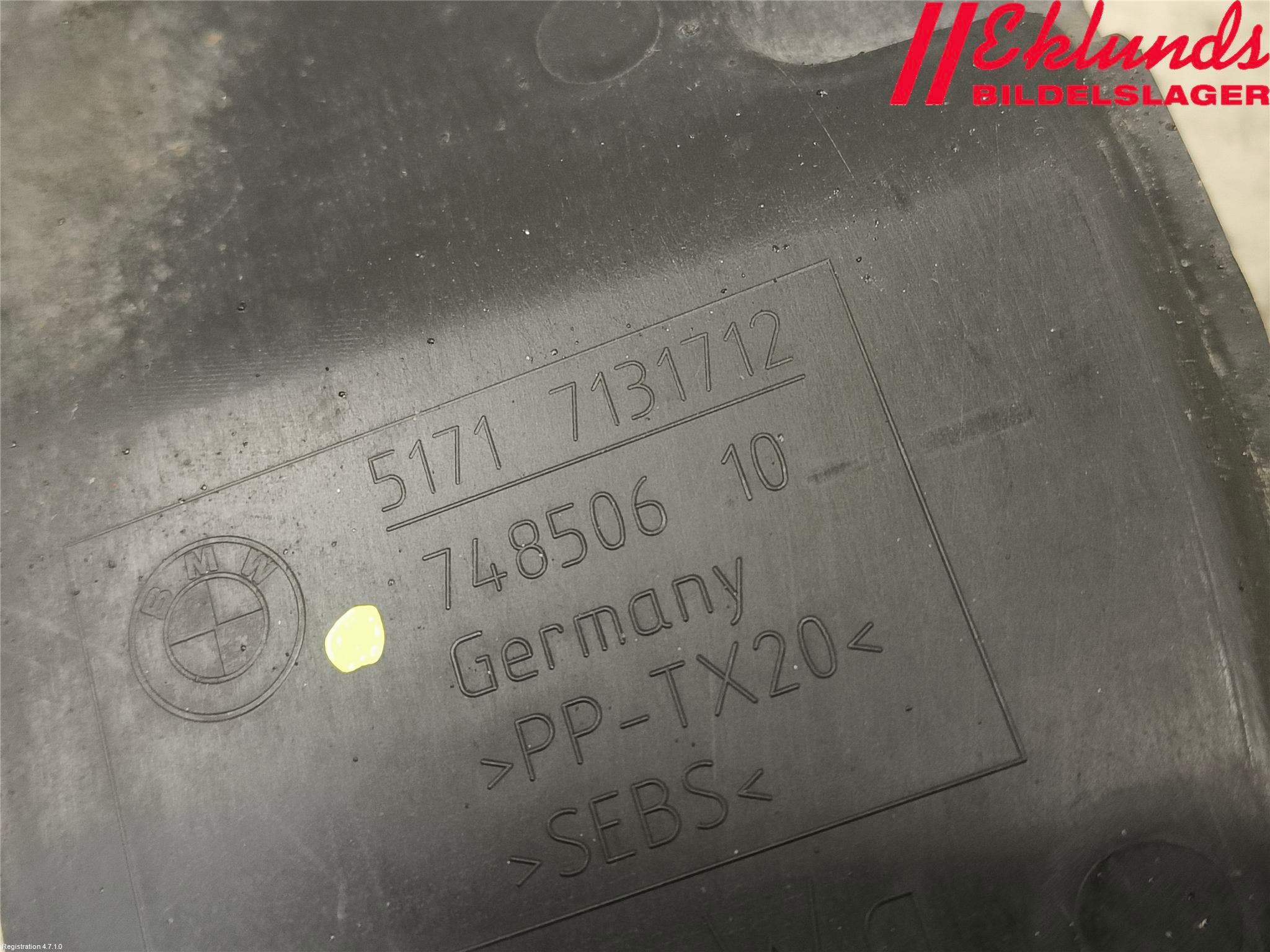 BMW 1 E87/81 5D/3D 03-11 Deflektor Plåt-Plast Kylning