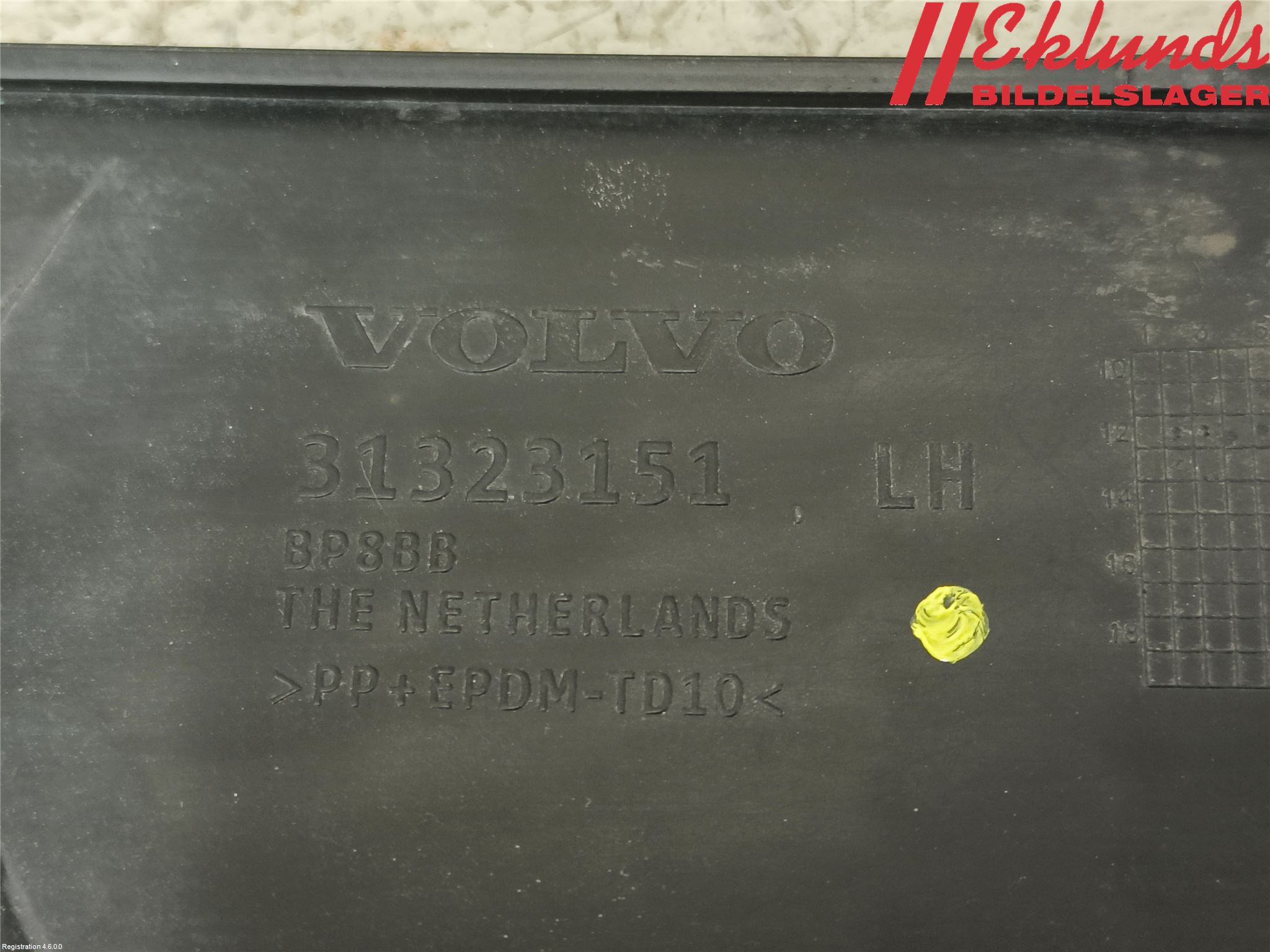 Volvo S60 11-13 Stötfångarlist Bak