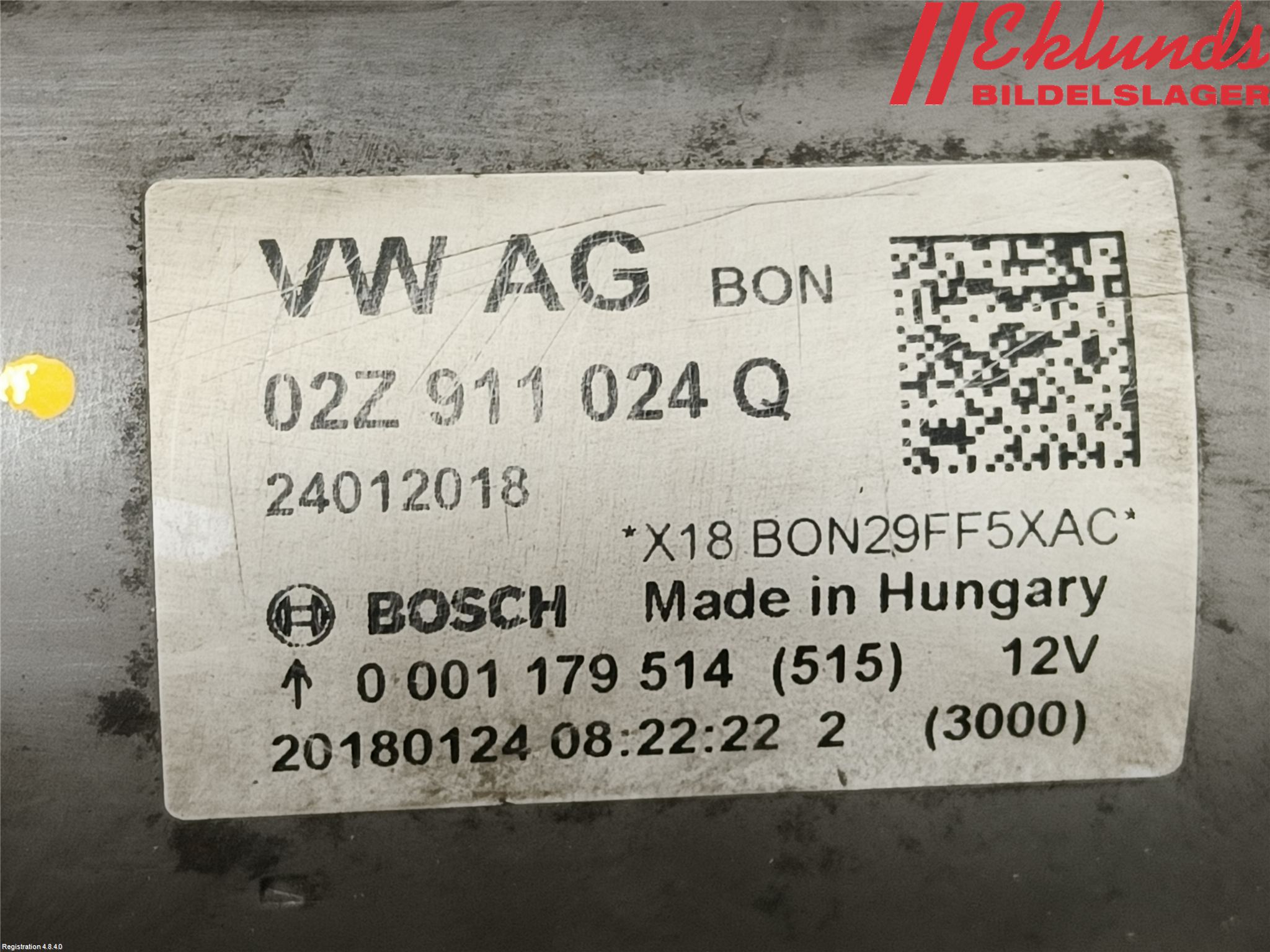 Skoda OCTAVIA (5E) 13-20 Startmotor