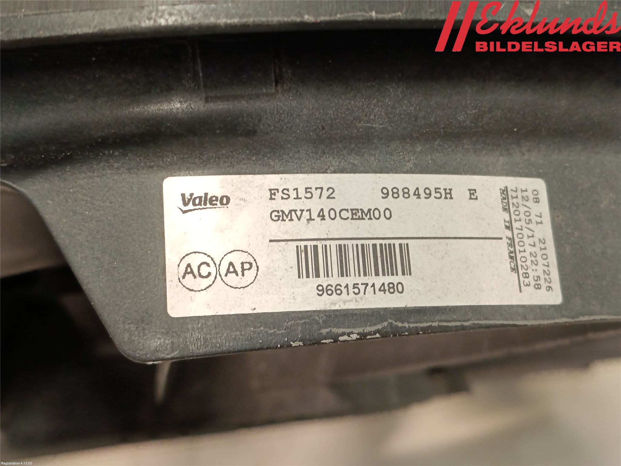 Citroen BERLINGO 08-18 Kylfläkt El