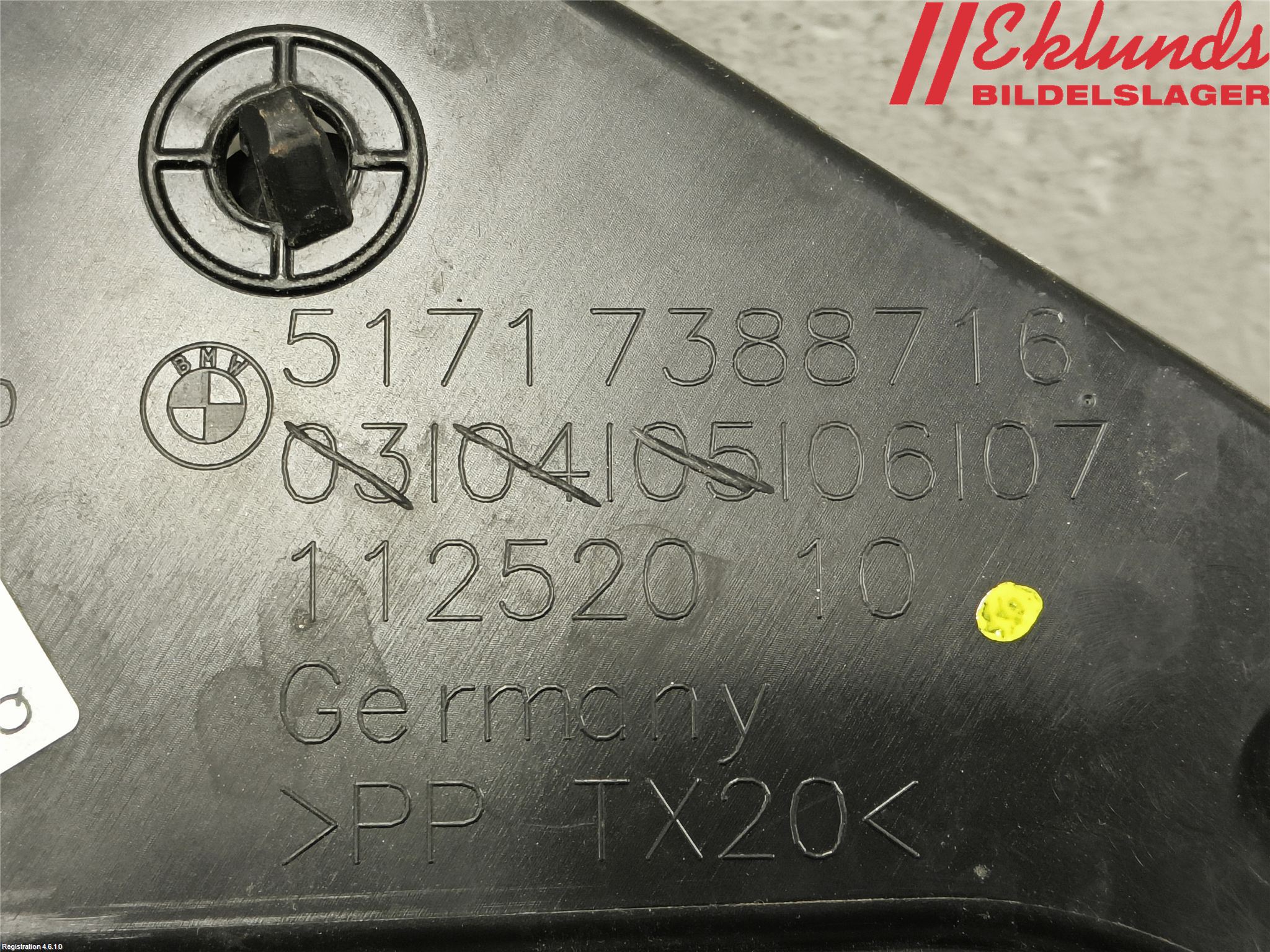 BMW 5 G30/G31/F90 17-23 Torpedplåt-Torpedplast