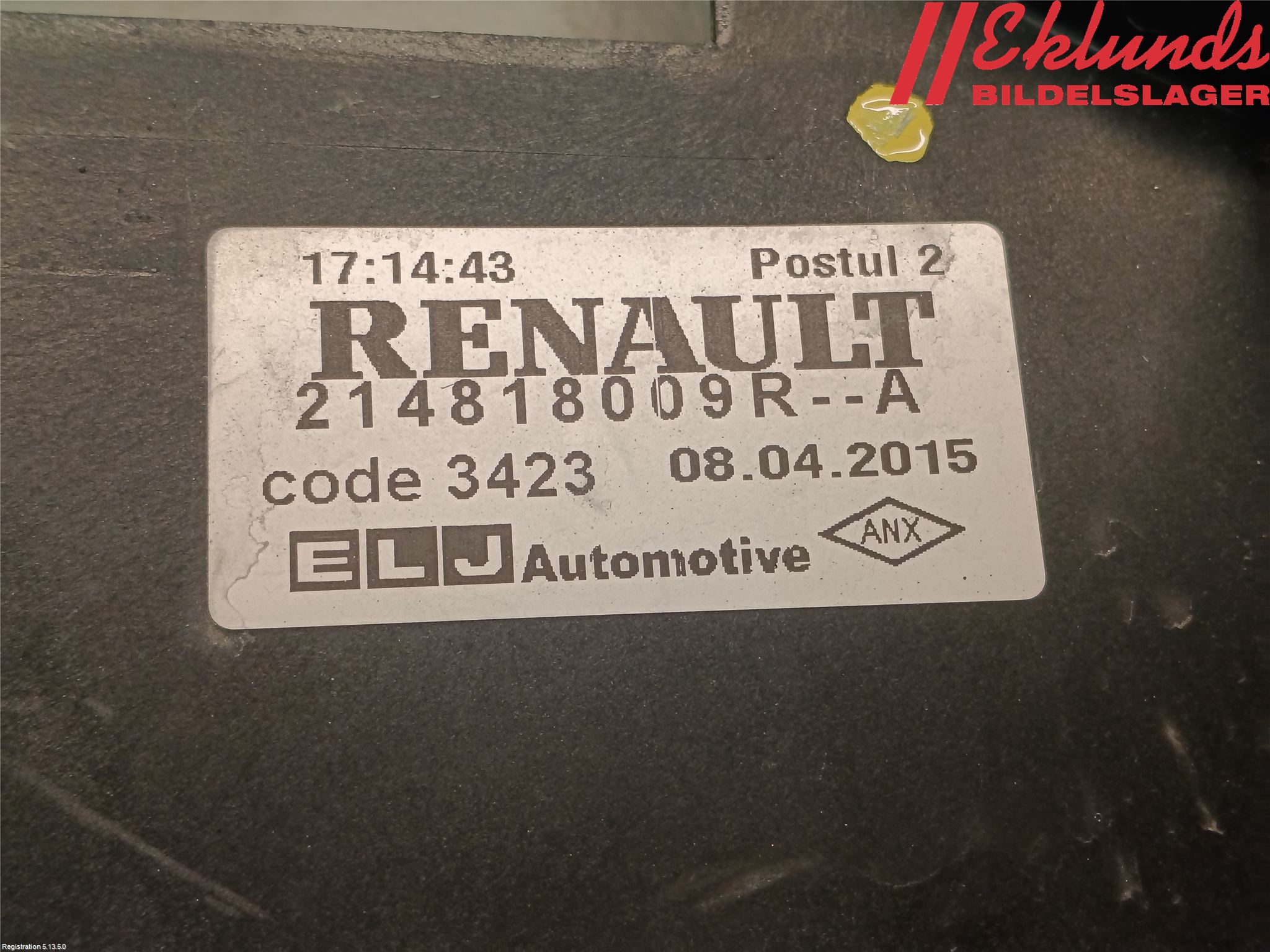 Renault CLIO IV 12-16 Kylfläkt El