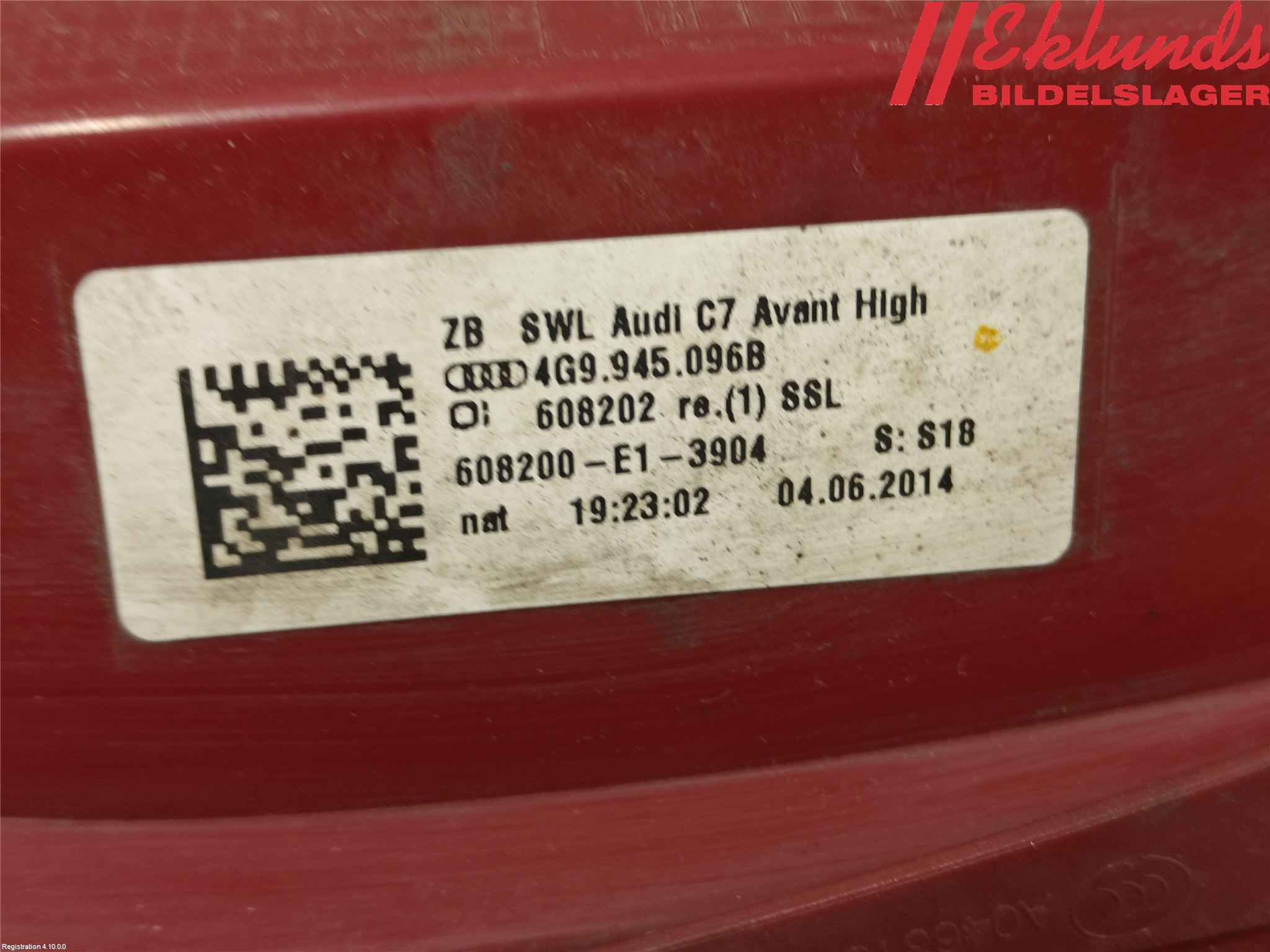 Audi A6/S6 4G 11-18 Bakljus Höger