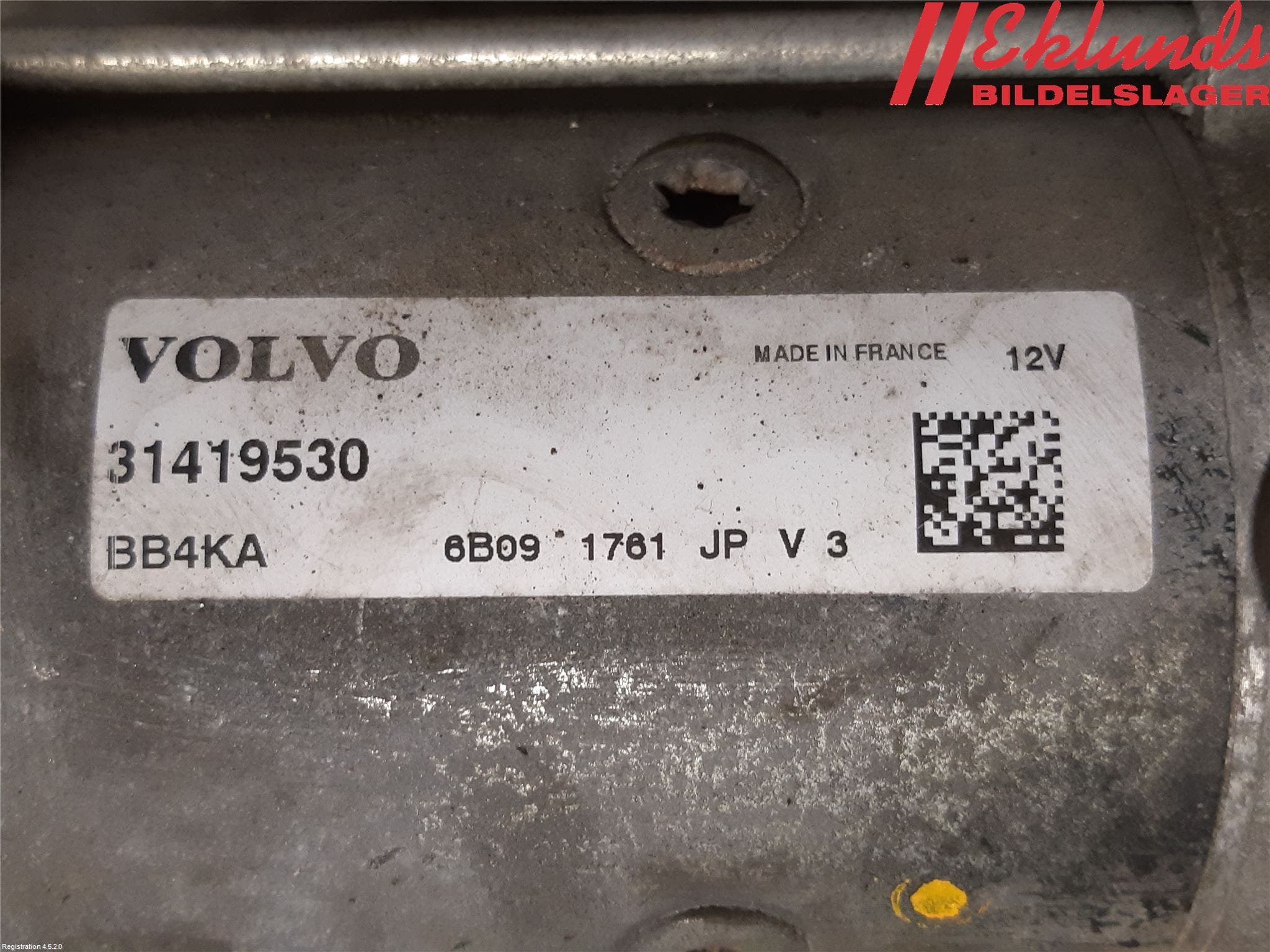 Volvo V70 14-16 Startmotor Diesel