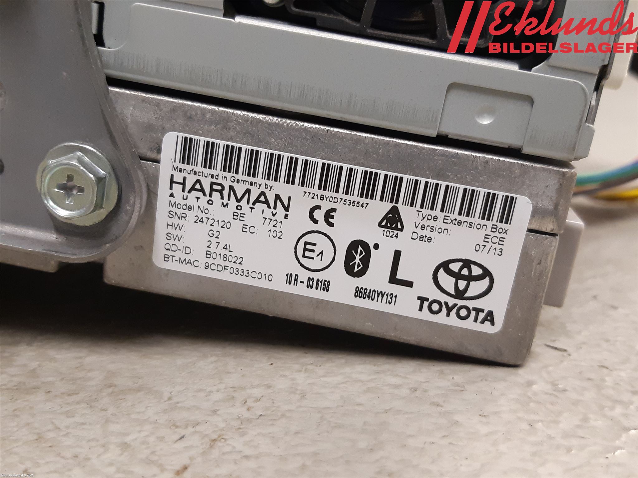 Toyota AVENSIS 09-15 Gps Navigator
