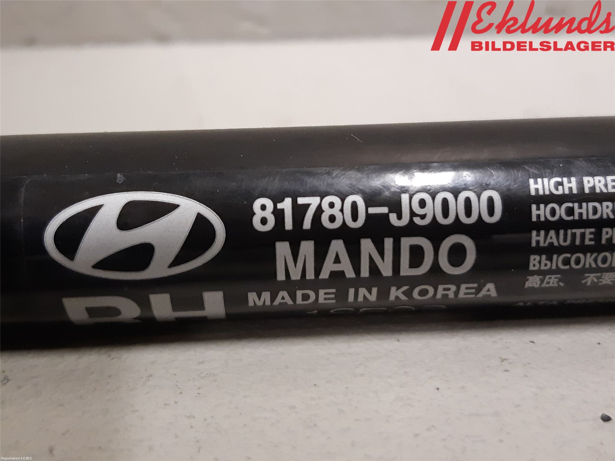 Hyundai KONA/ELECTRIC OS 18-23 Gasfjäder Baklucka