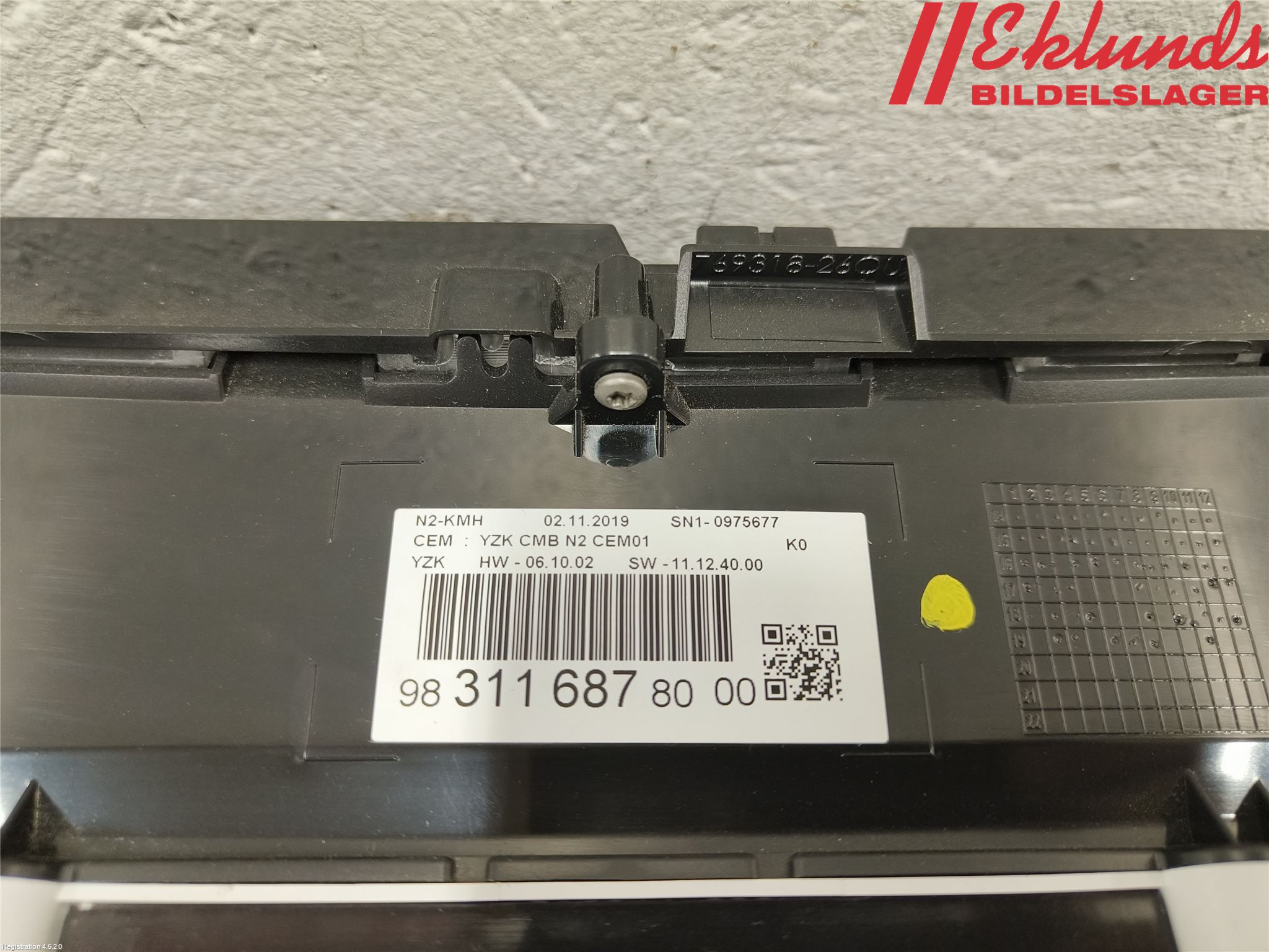 Opel VIVARO 20- Instrument Komb