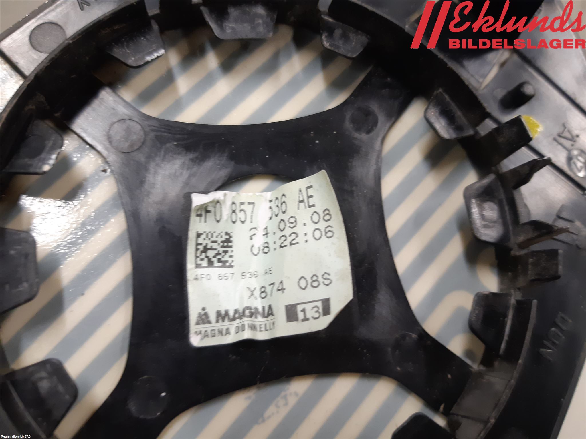 Audi A4/S4 08-11 Spegelglas Hö