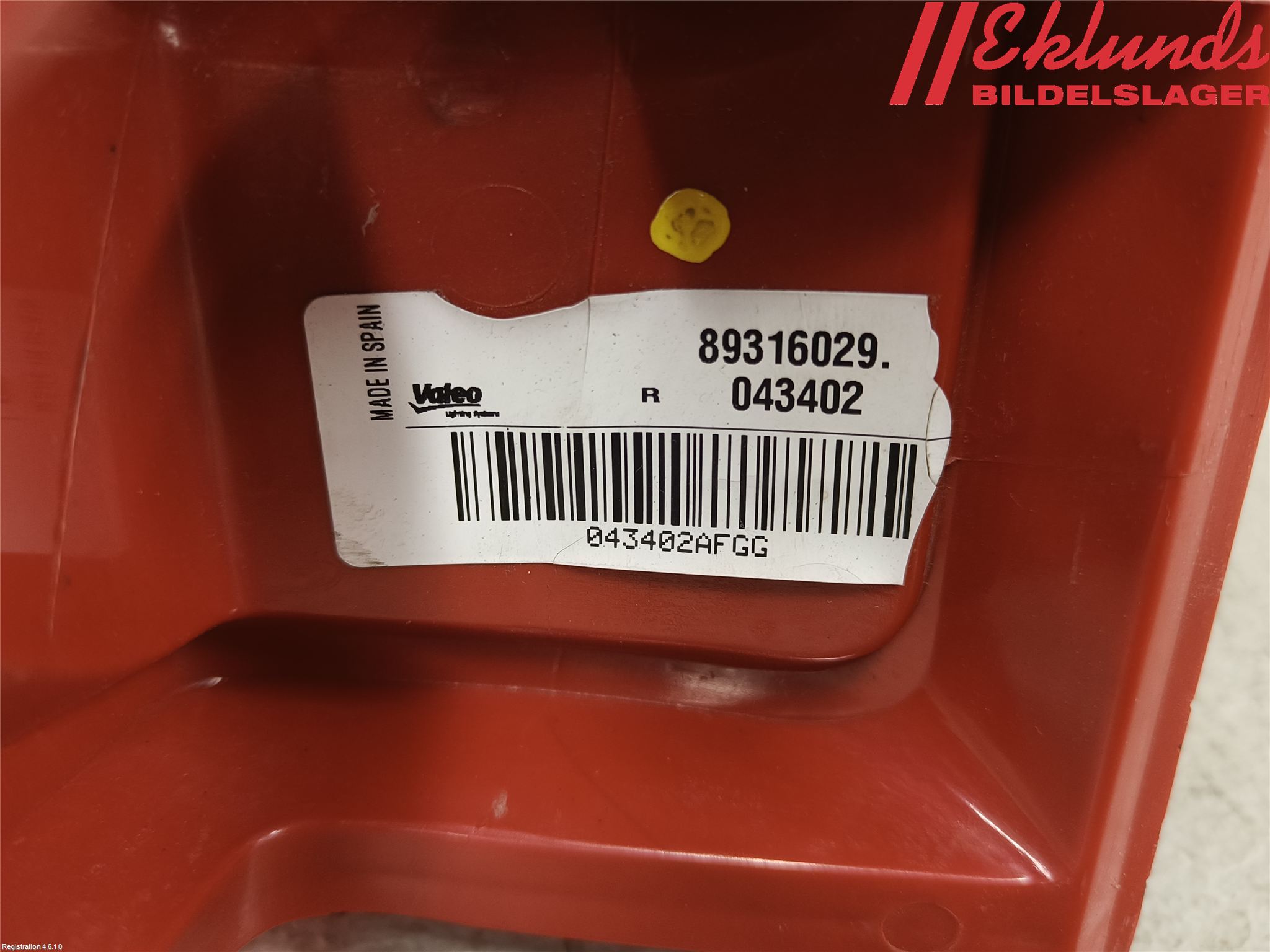 Opel VIVARO 01-14 Bakljus Höger