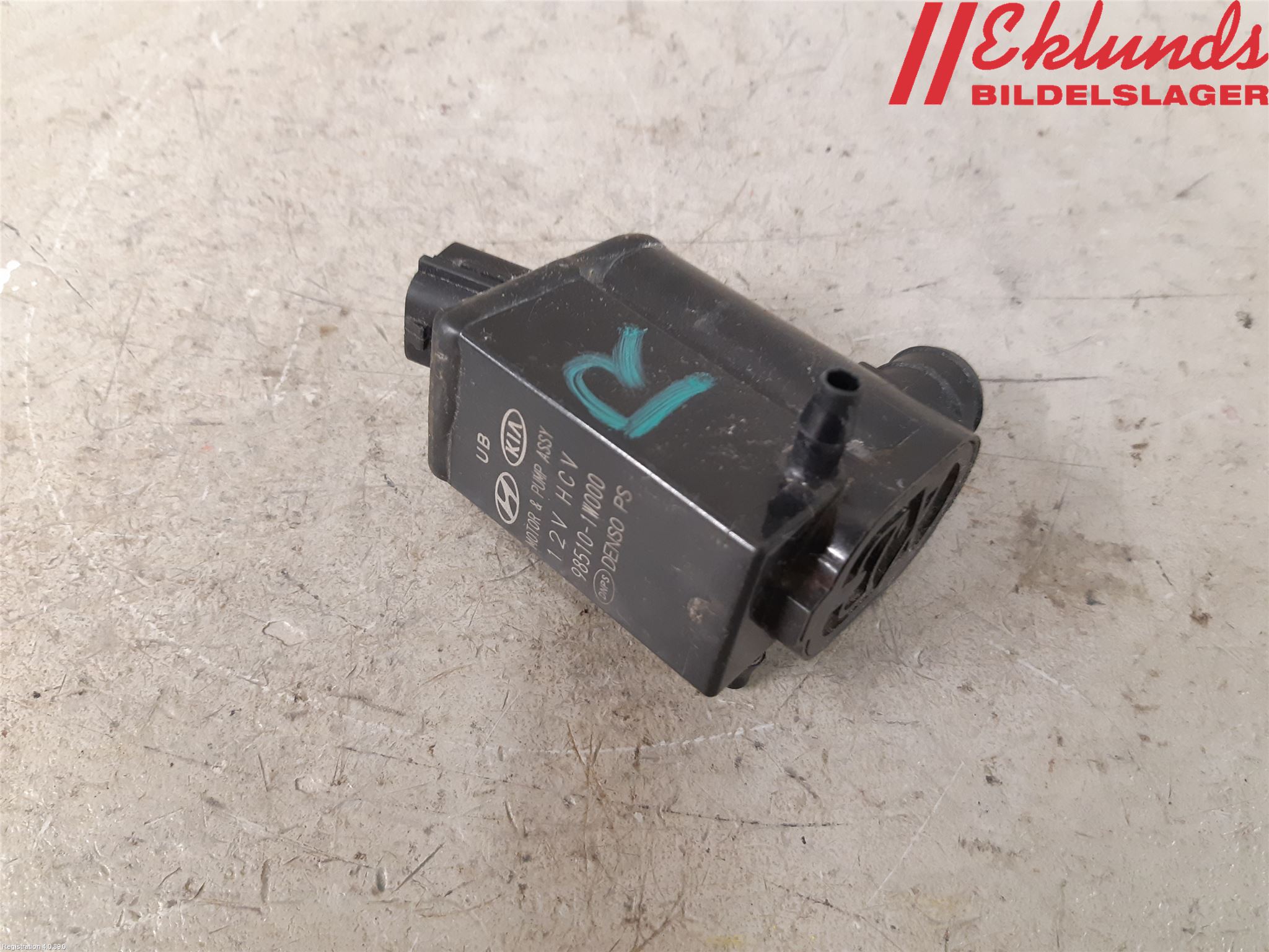 Kia CEED 12-18 Spolarpump Vindruta