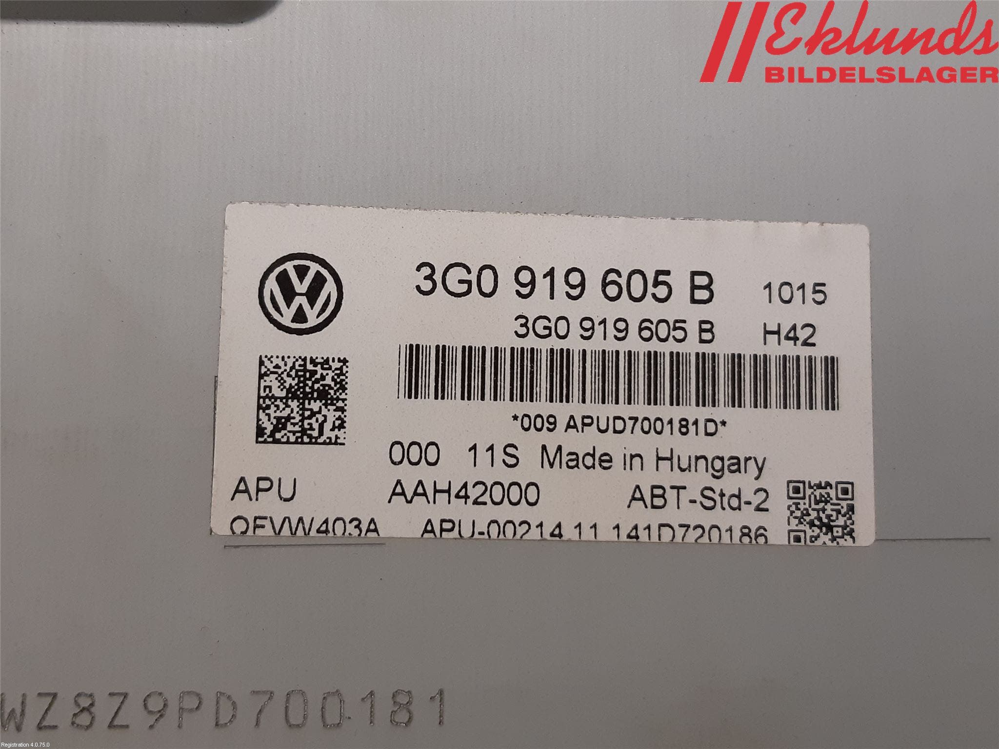 Volkswagen VW PASSAT 15-19 Cd Radio - Multimediapanel