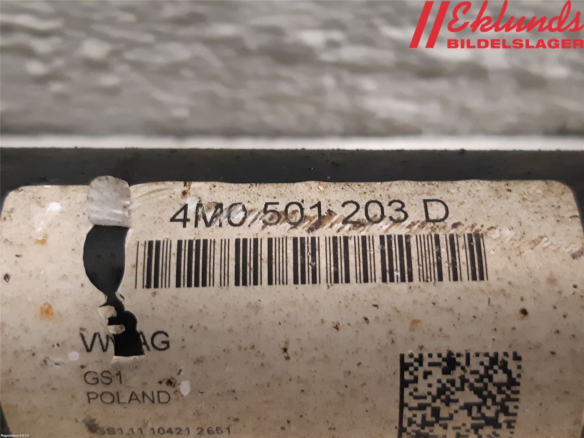 Audi Q7/SQ7 Drivaxel Bak Höger