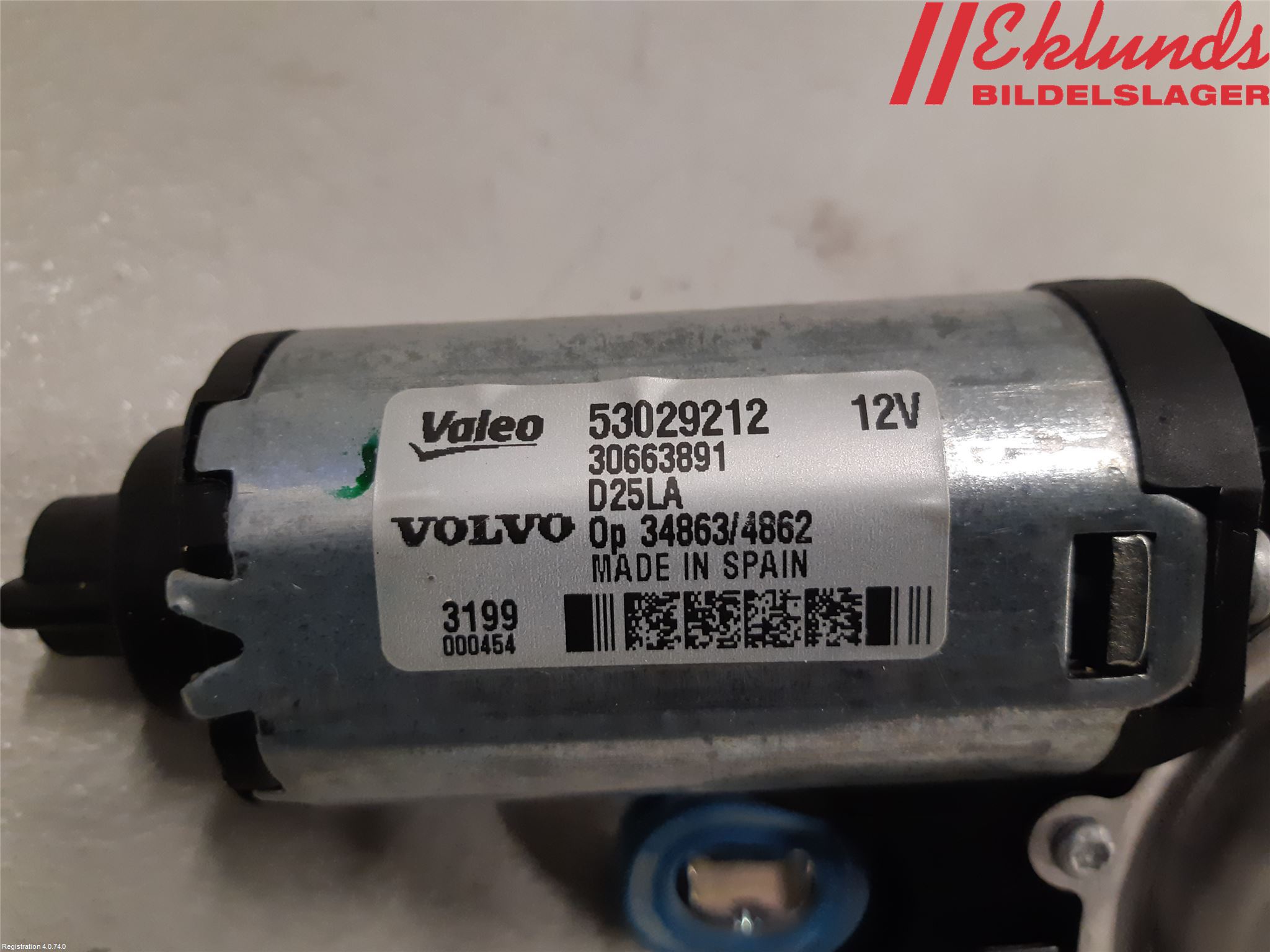 Volvo V70 08-13 Torkarmotor Baklucka