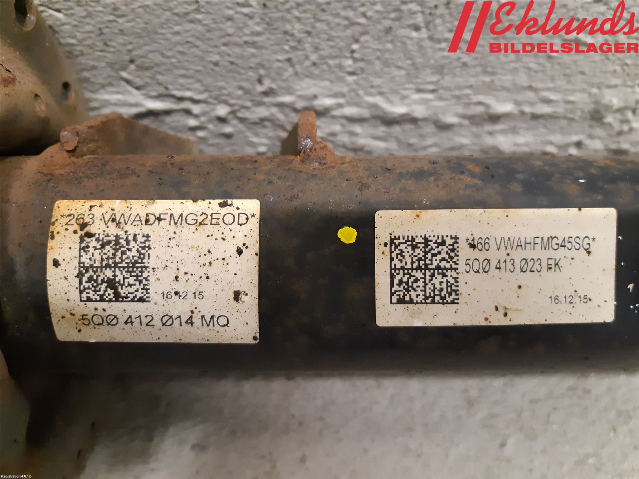 Volkswagen VW GOLF / E-GOLF VII 13-20 Fjäderben Fram Vänster