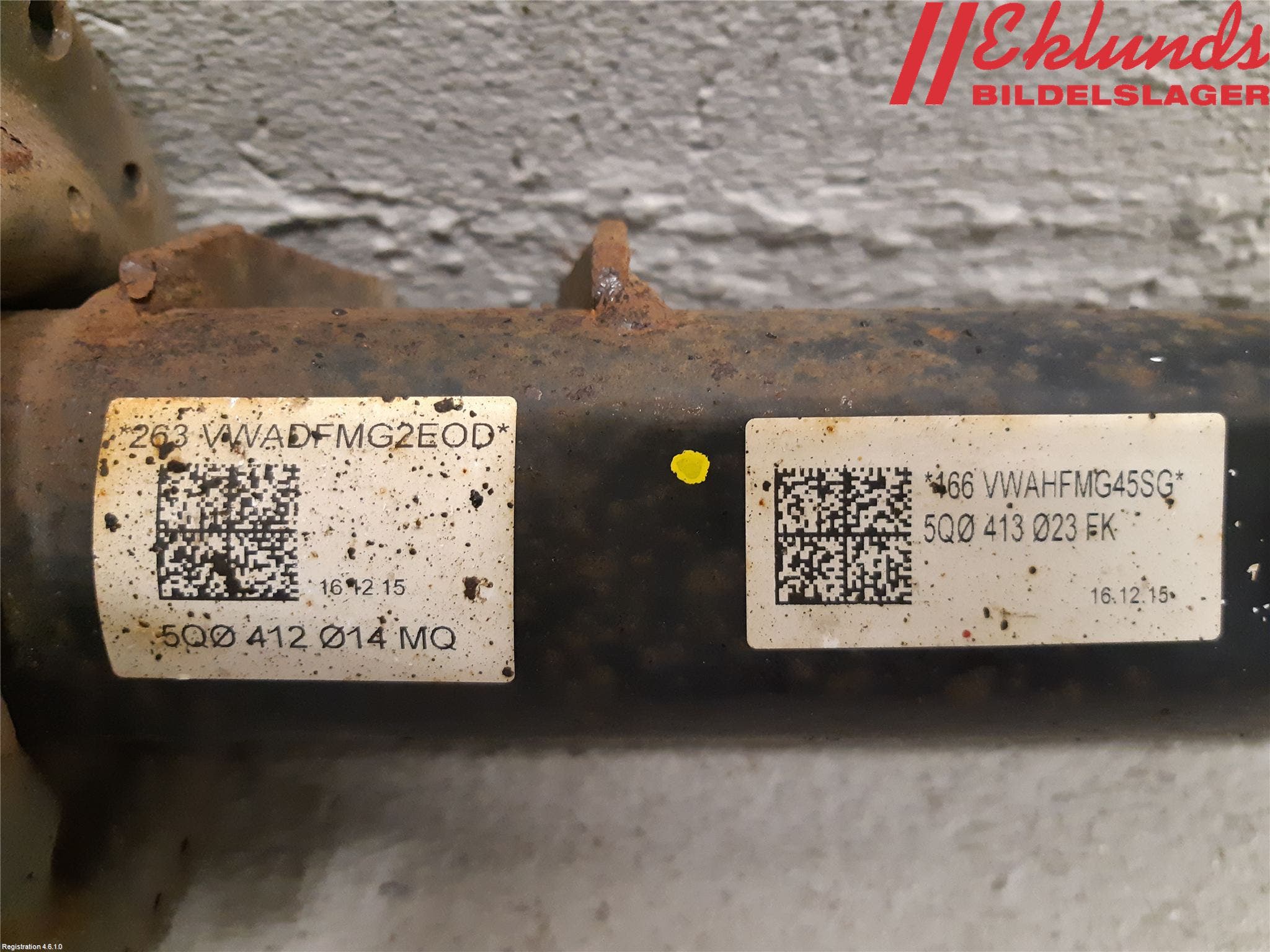 Volkswagen VW GOLF / E-GOLF VII 13-20 Fjäderben Fram Vänster