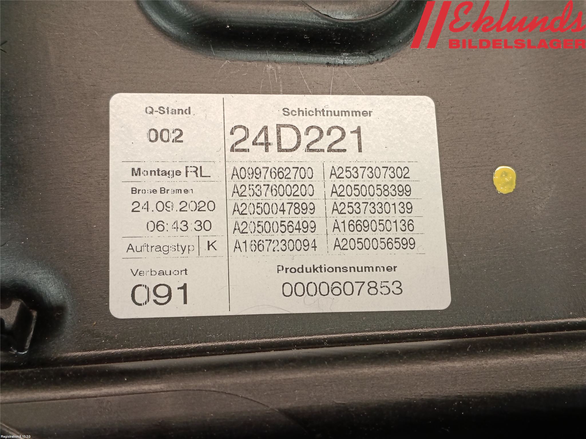 Mercedes-Benz MB EQC (N293) 20- Fönsterhiss El Kompl