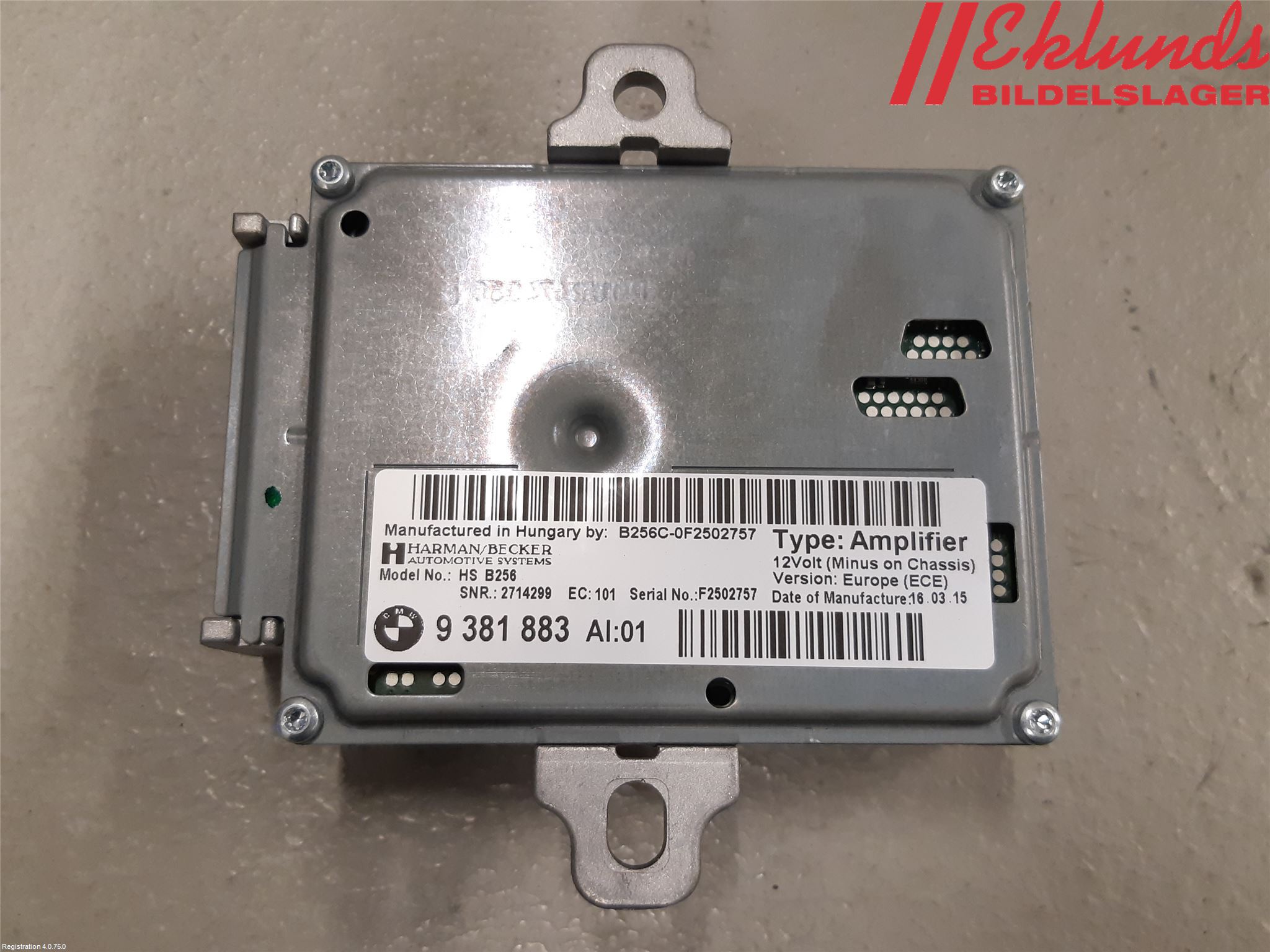 BMW X6 F16 14-19 Radio-Stereo Förstärkare