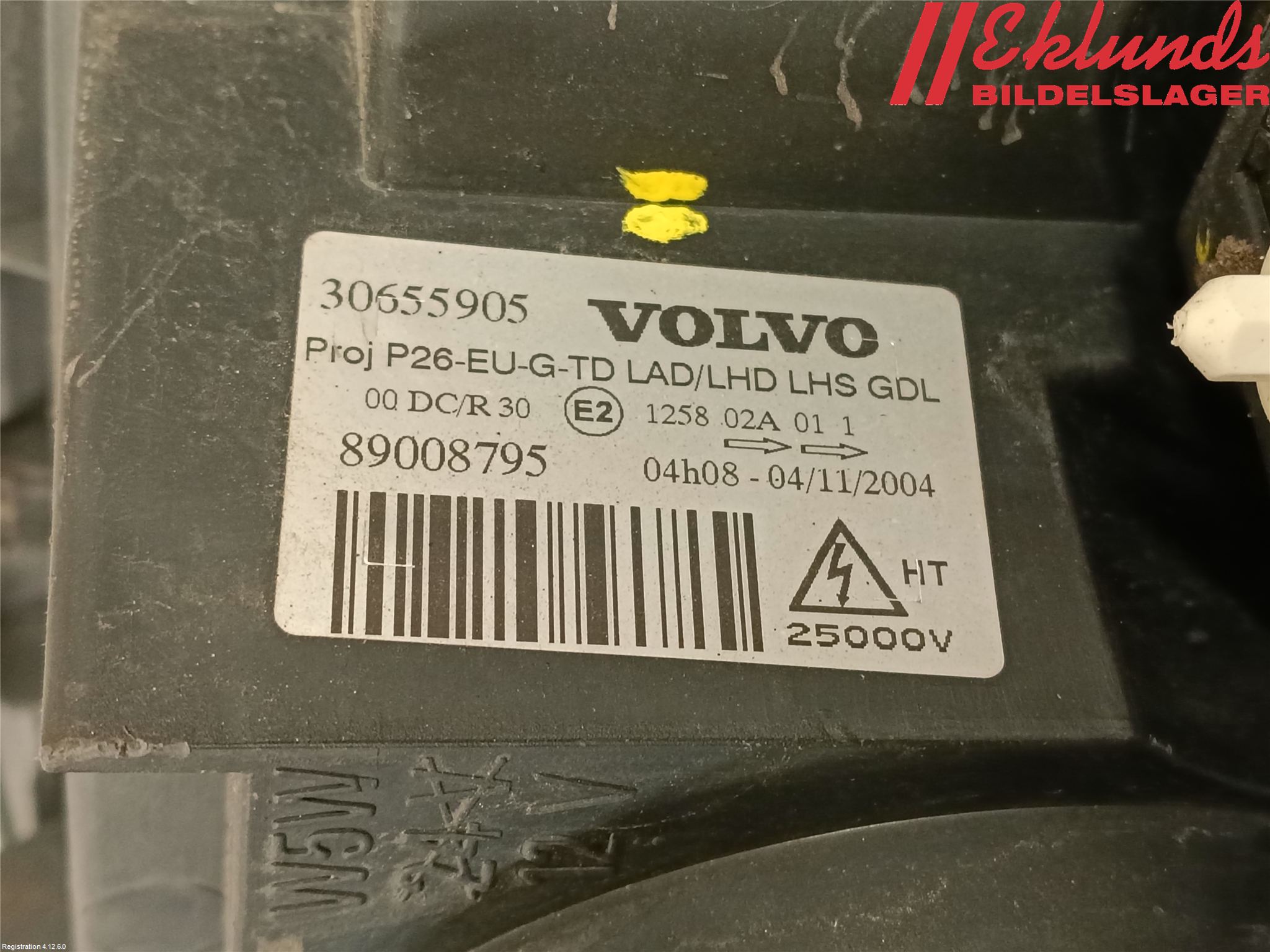 Volvo V70 05-08 Strålkastare Vänster