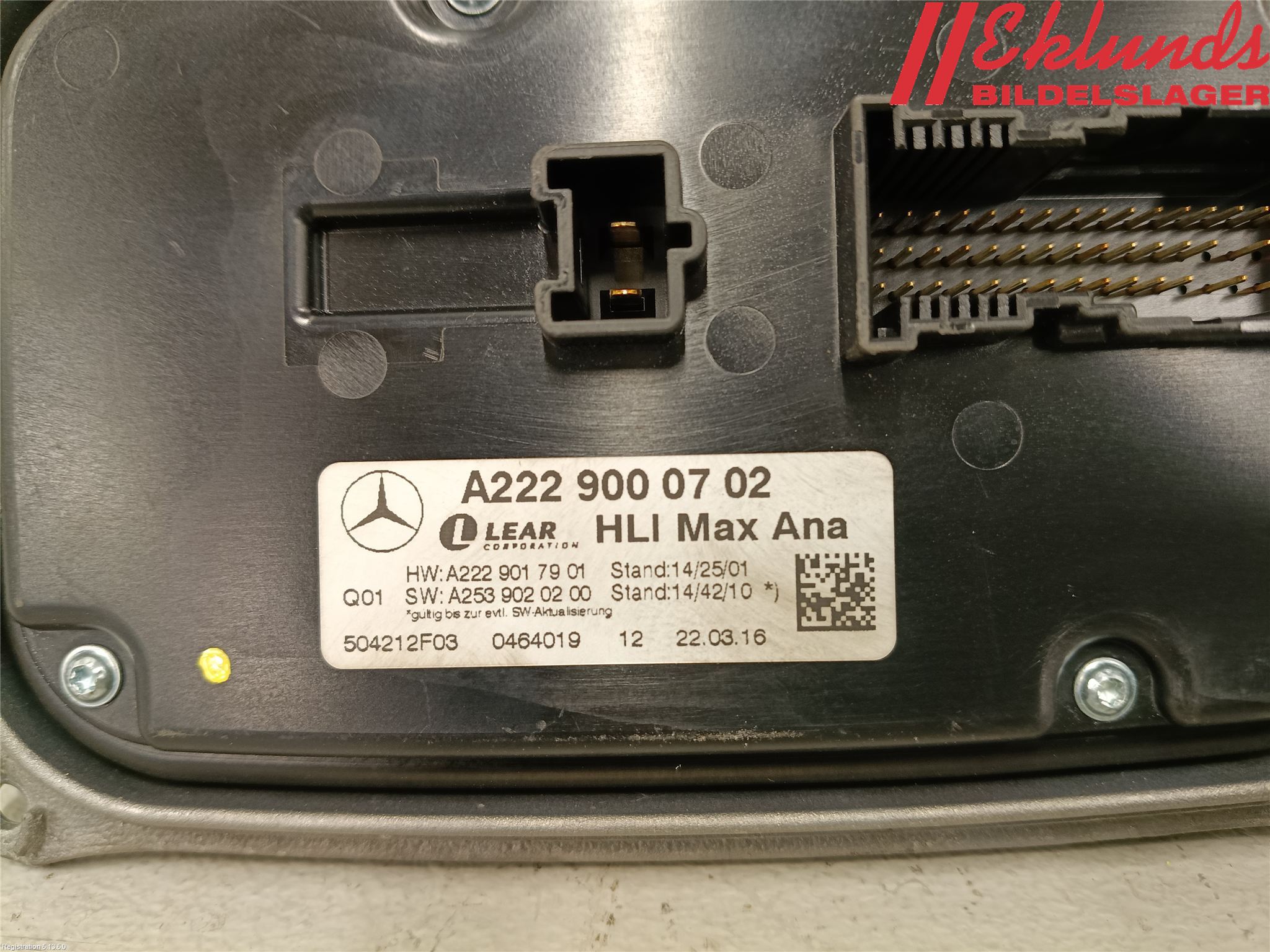 Mercedes-Benz MB GLC-KLASS (X253/C253) 15-22 Styrenhet Strålkastare