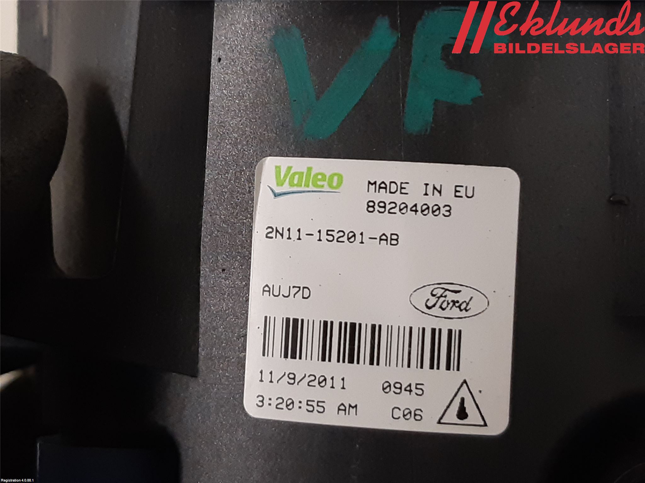 Ford TRANSIT CONNECT 09-13 Dimljus-Varselljus Fram