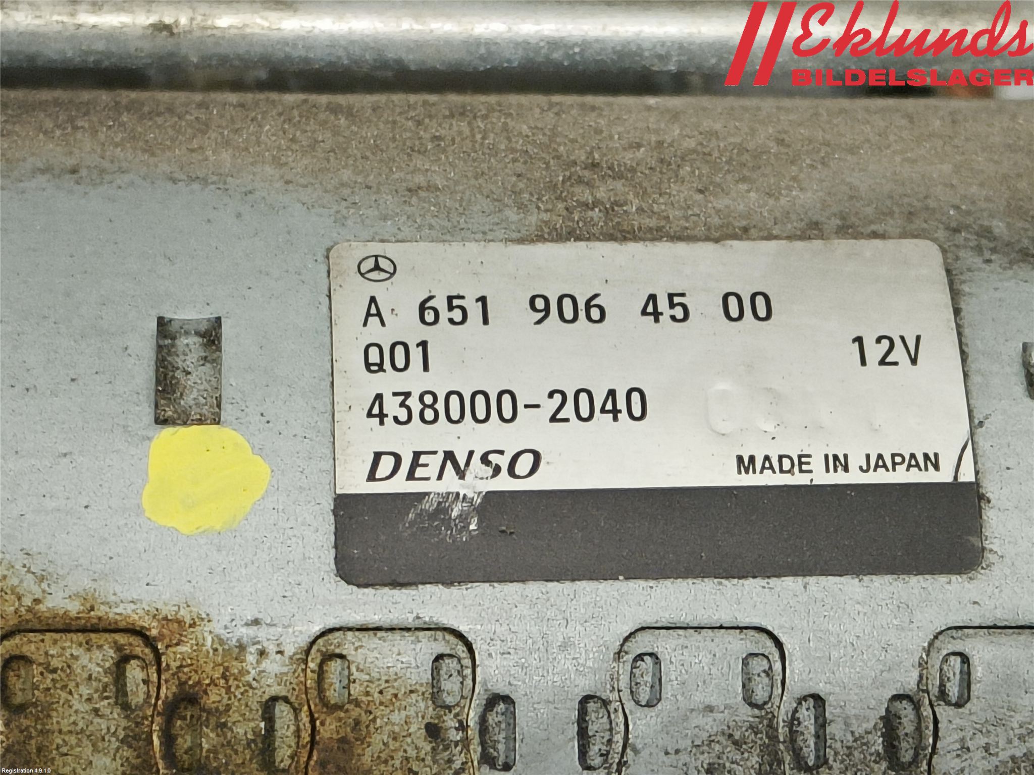 Mercedes-Benz MB VITO/V-KLASS (W640,W447,W448) 14- Startmotor Diesel