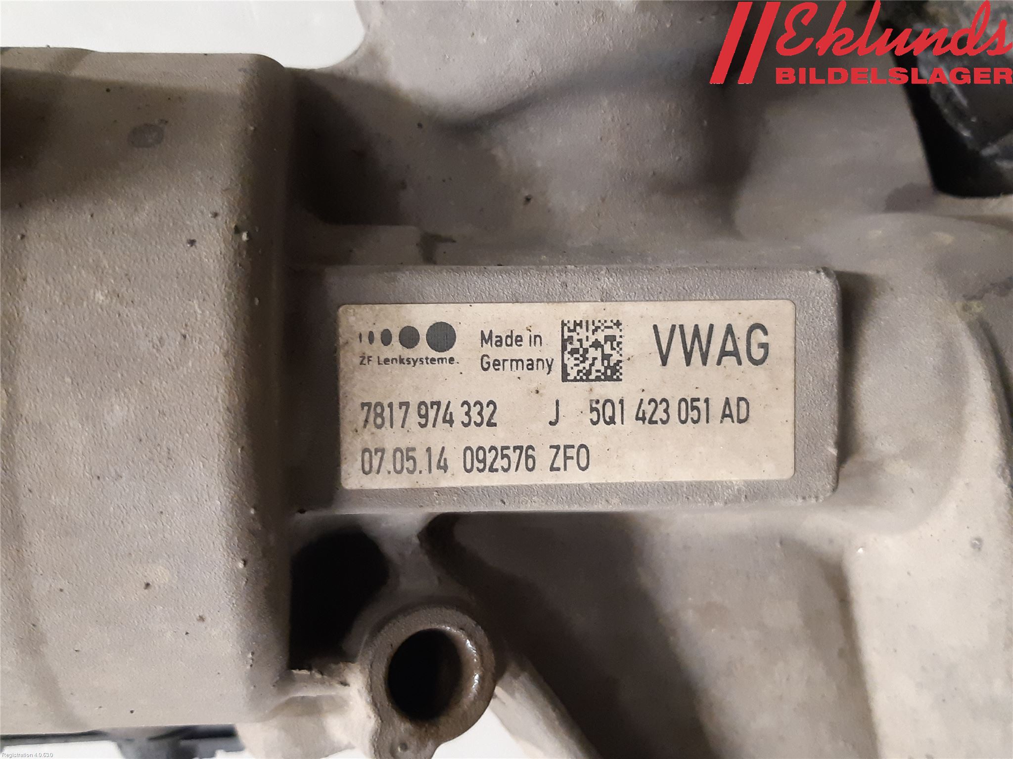 Audi A3/S3 8V 13-20 Styrväxel Servo -Snäcka