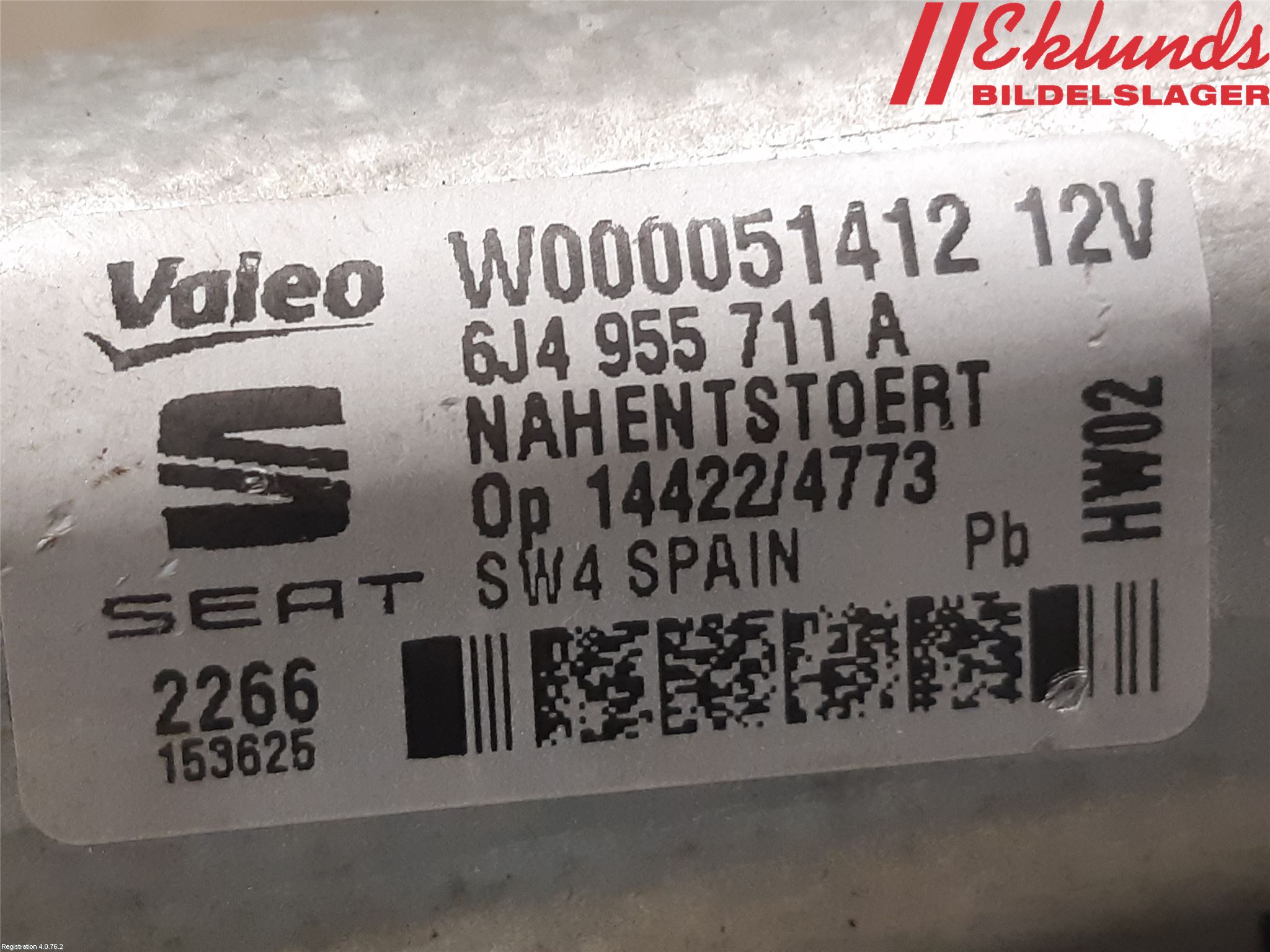 Seat IBIZA IV 08-16 Torkarmotor Baklucka