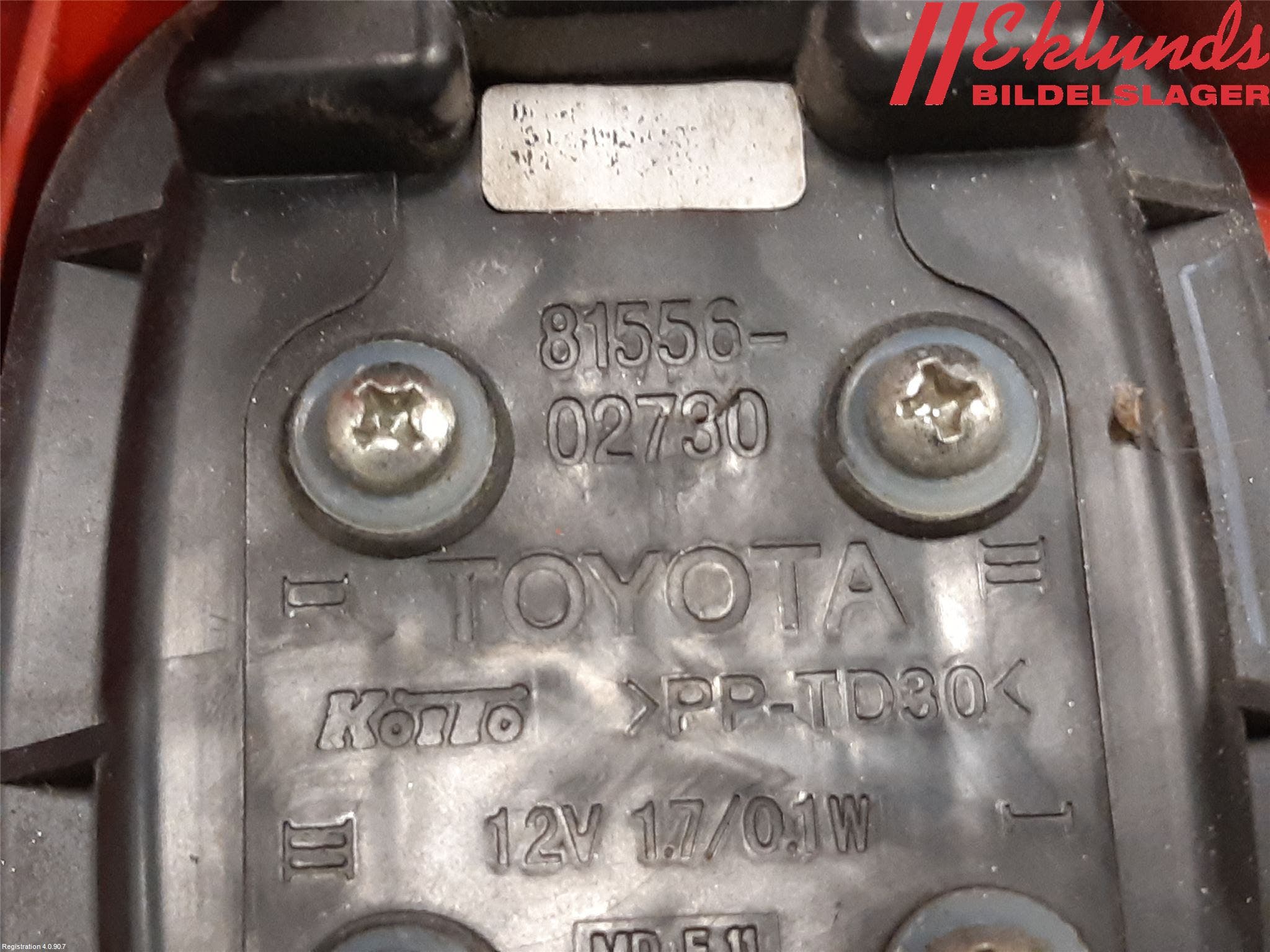 Toyota AURIS 13-19 Bakljus Vänster