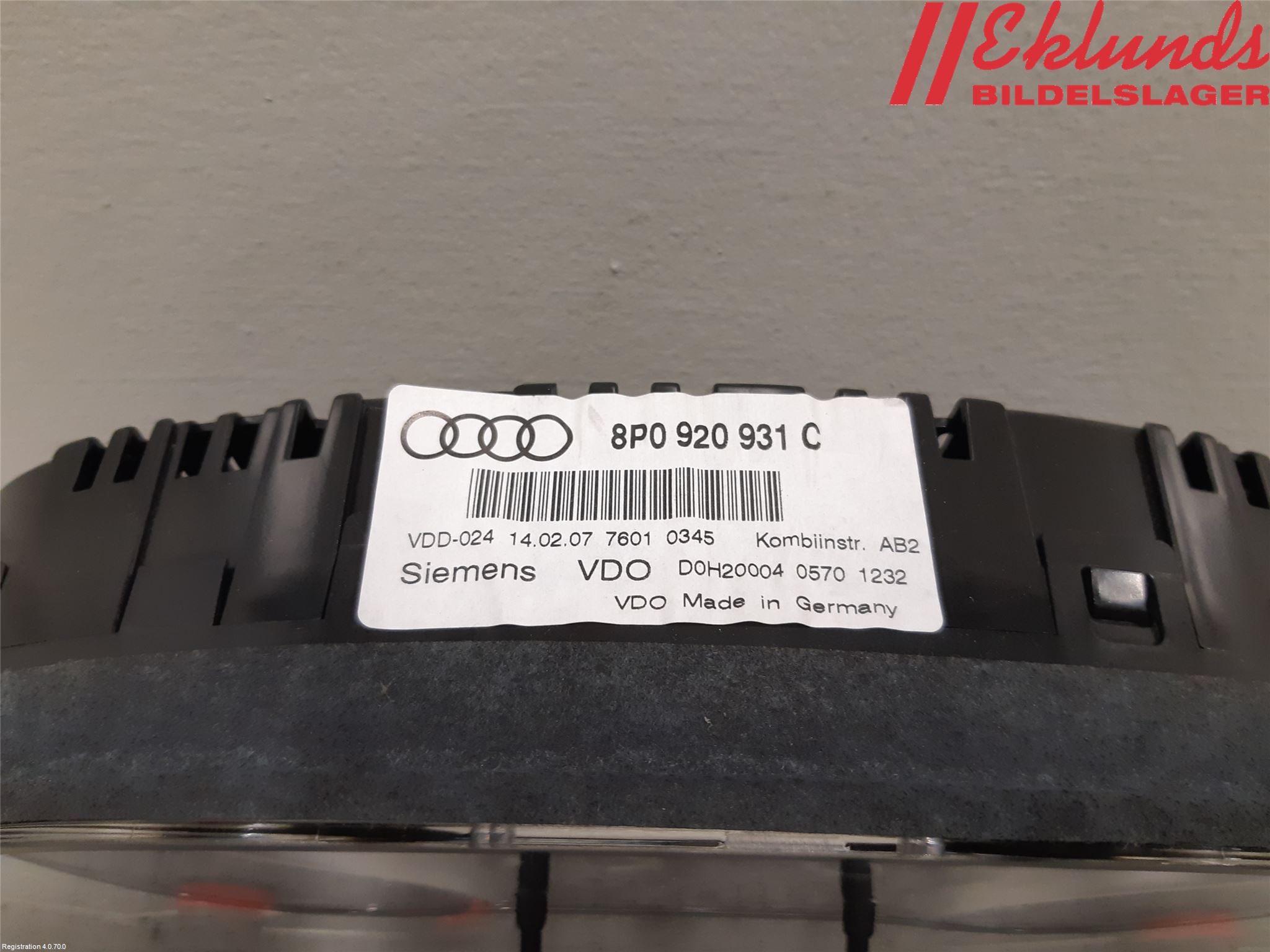 Audi A3/S3 05-13 Instrument Komb