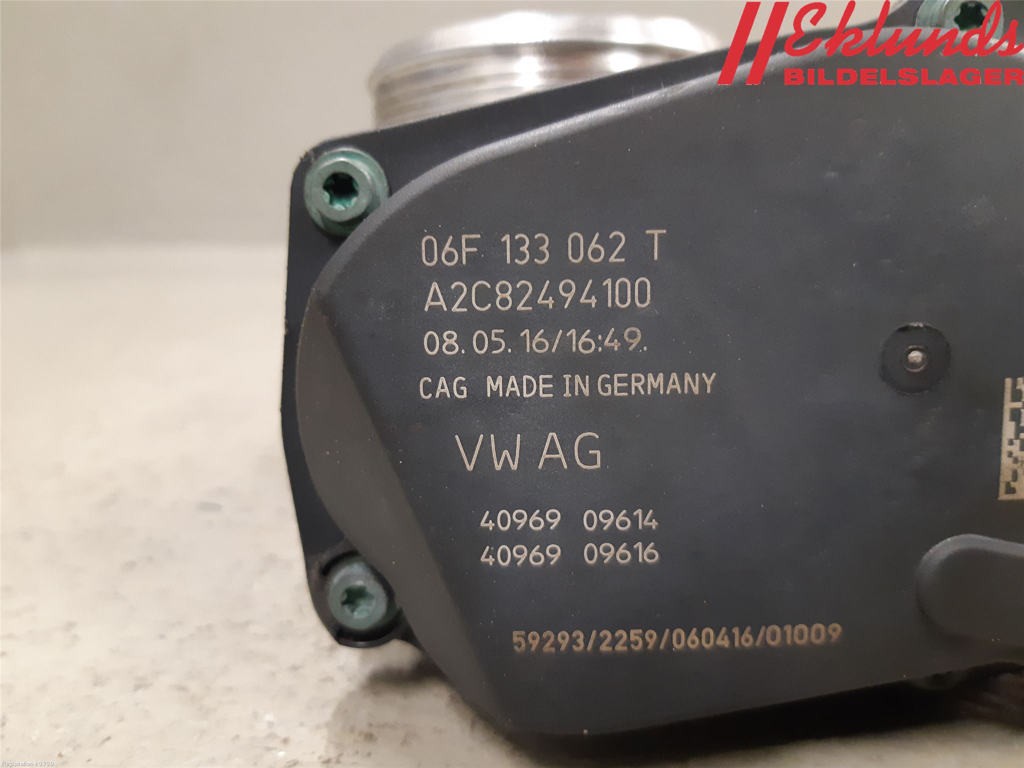 Volkswagen VW GOLF / E-GOLF VII 13-20 Injspjällhus
