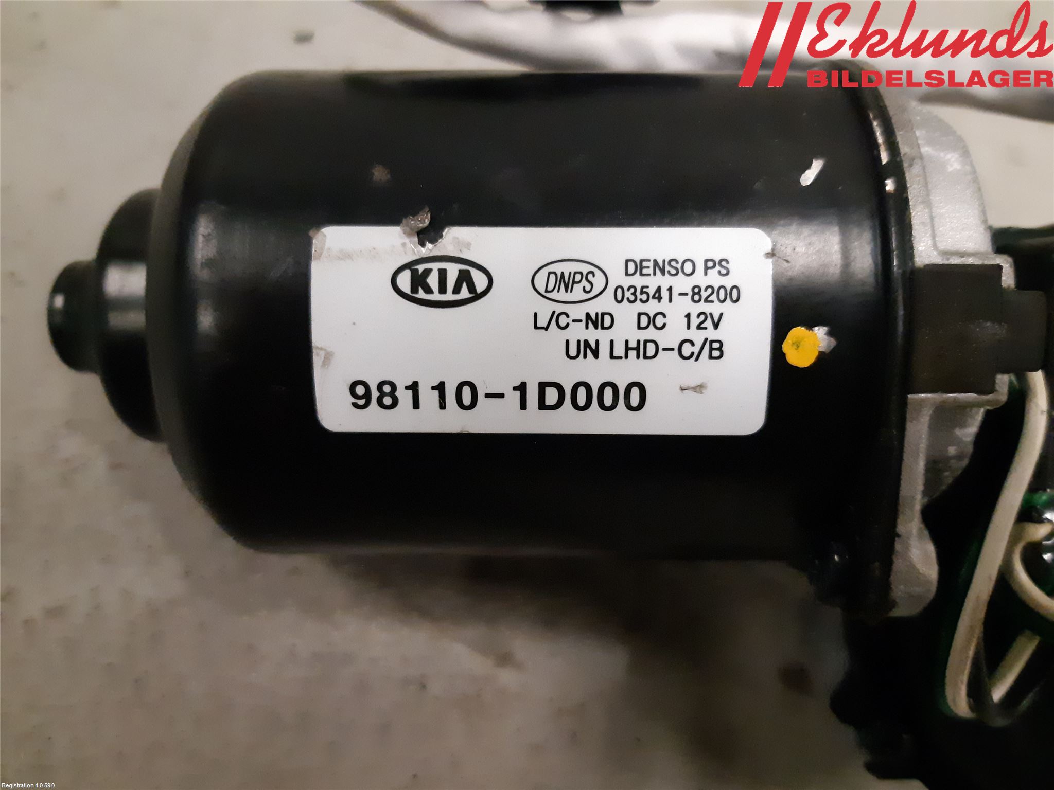 Kia CARENS II 07-12 Torkarmotor Vindruta