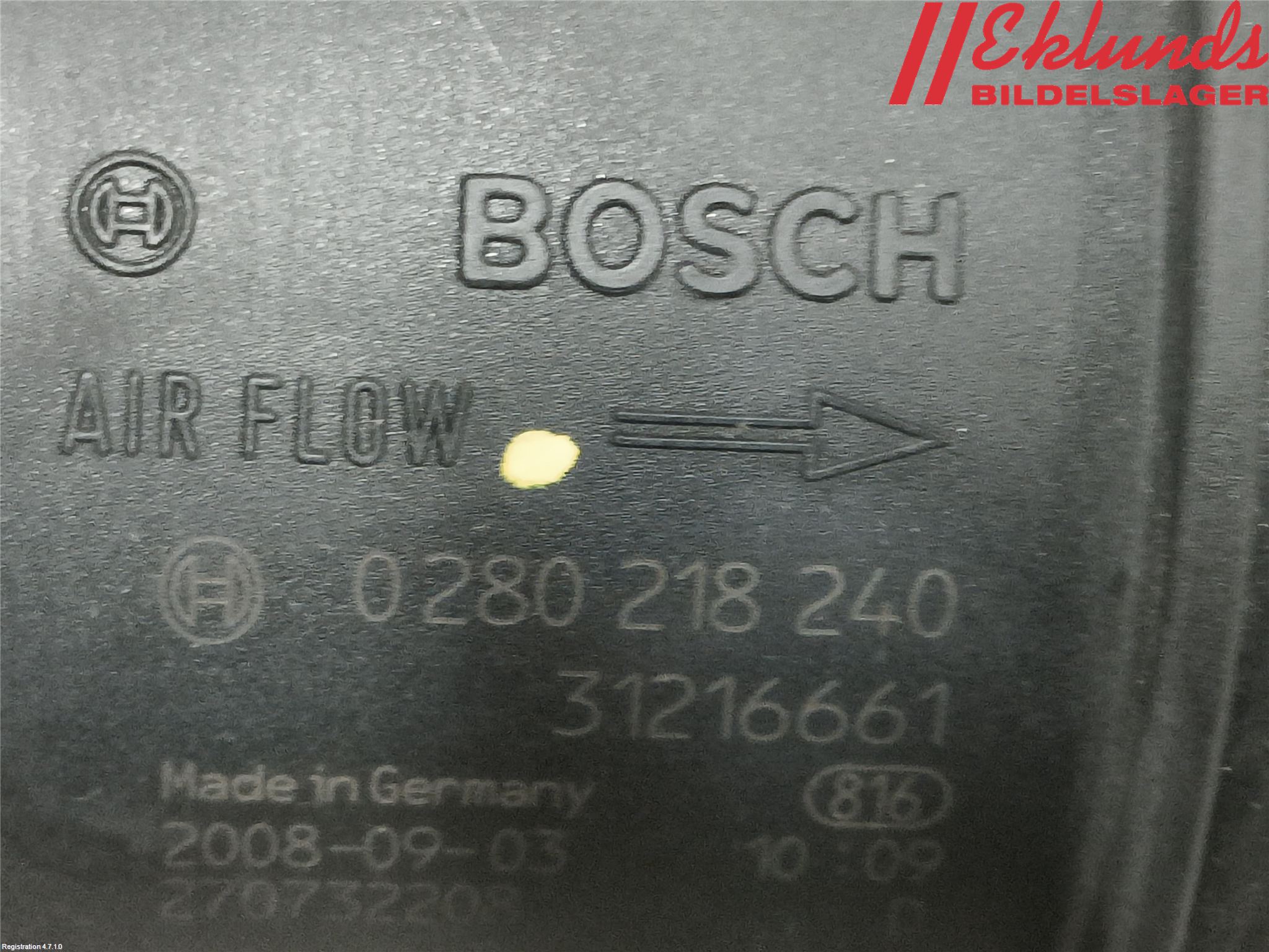 Volvo V70 08-13 Injluftmassamätare