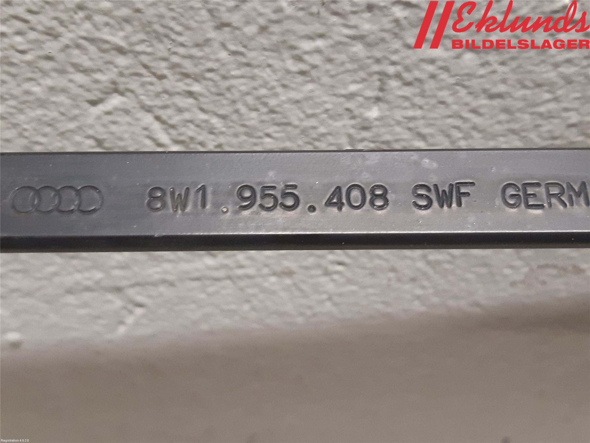 Audi A4/S4 B9 16-19 Torkararm Armar Vindruta