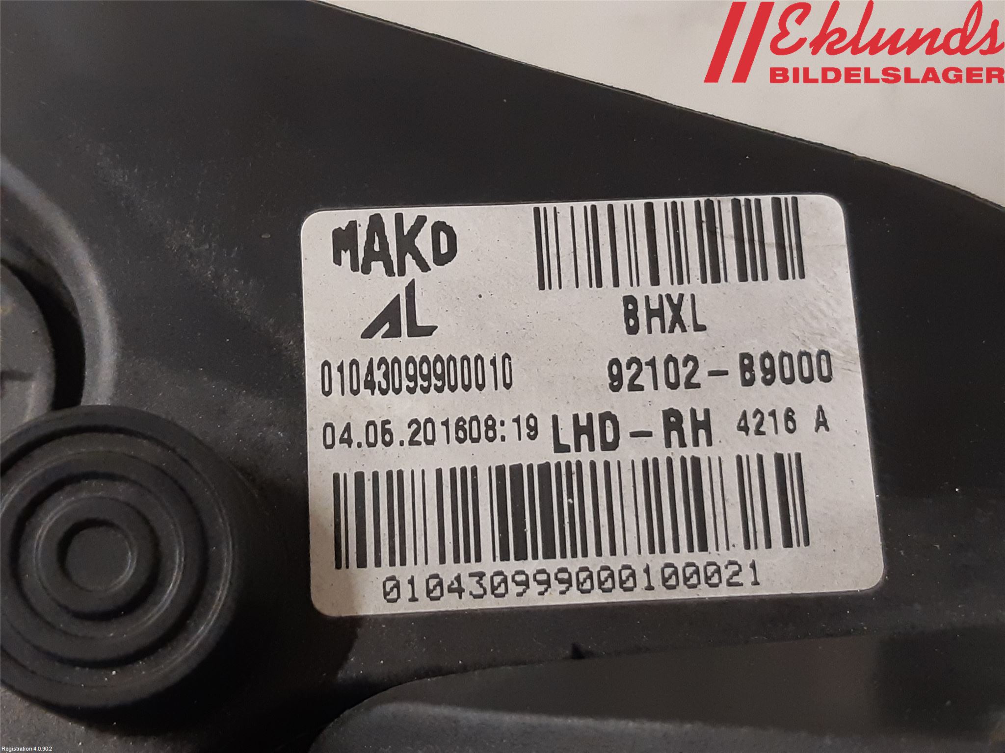 Hyundai i10 BA 14-16 Strålkastare Höger