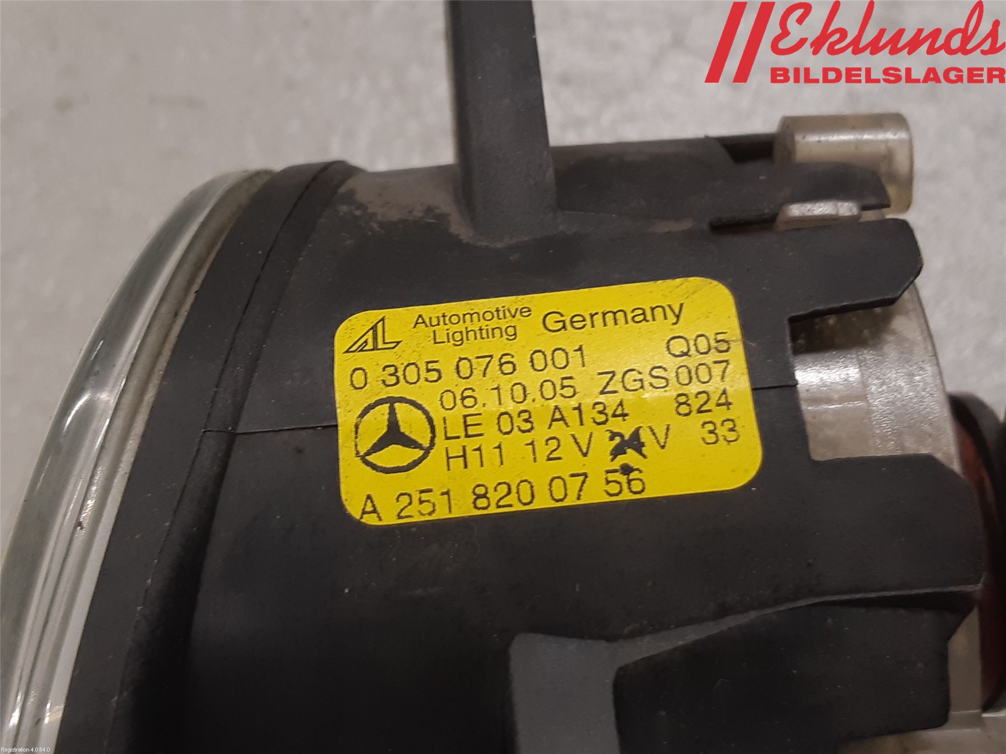 Mercedes-Benz MB B-KLASS (W245) 05-12 Dimljus-Varselljus Fram