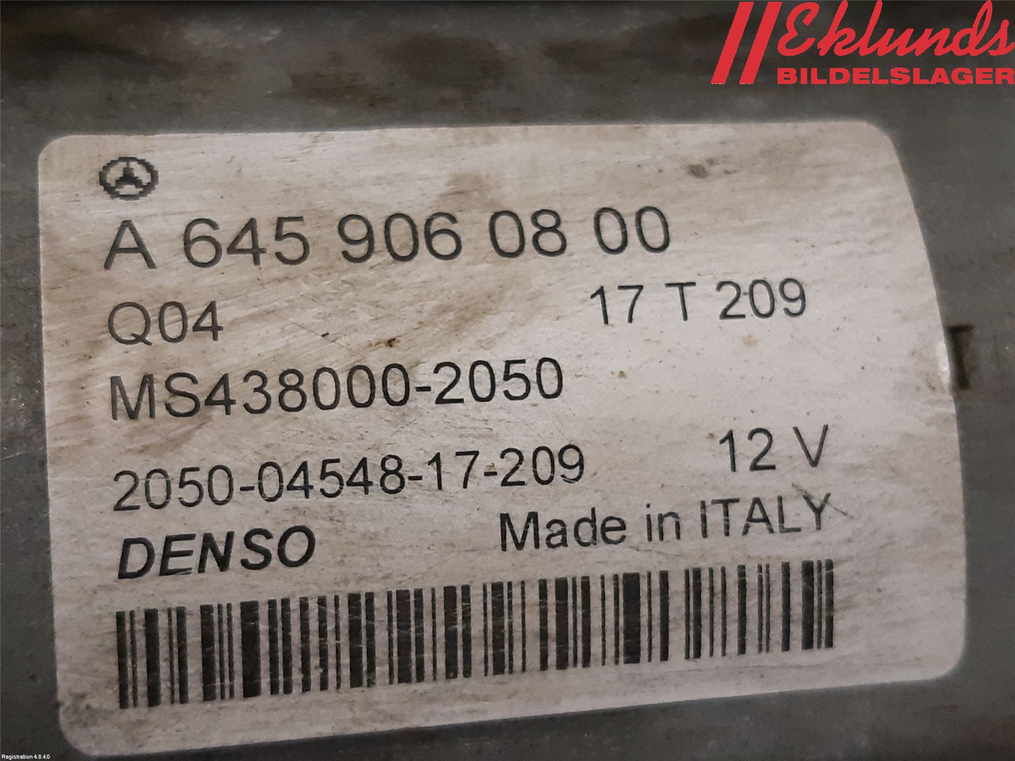 Mercedes-Benz MB CLA-KLASS (C117/X117) 13-19 Startmotor Diesel