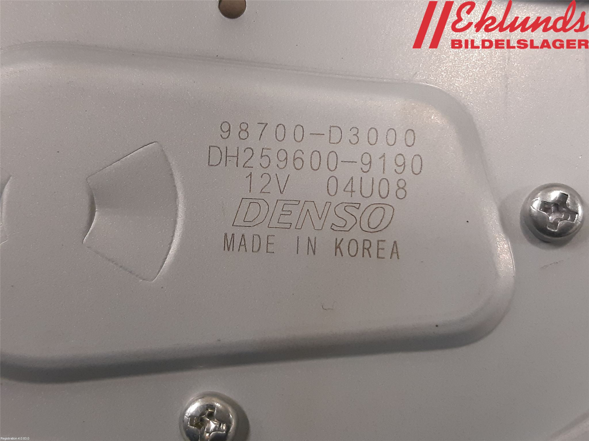 Hyundai TUCSON 05- Torkarmotor Baklucka