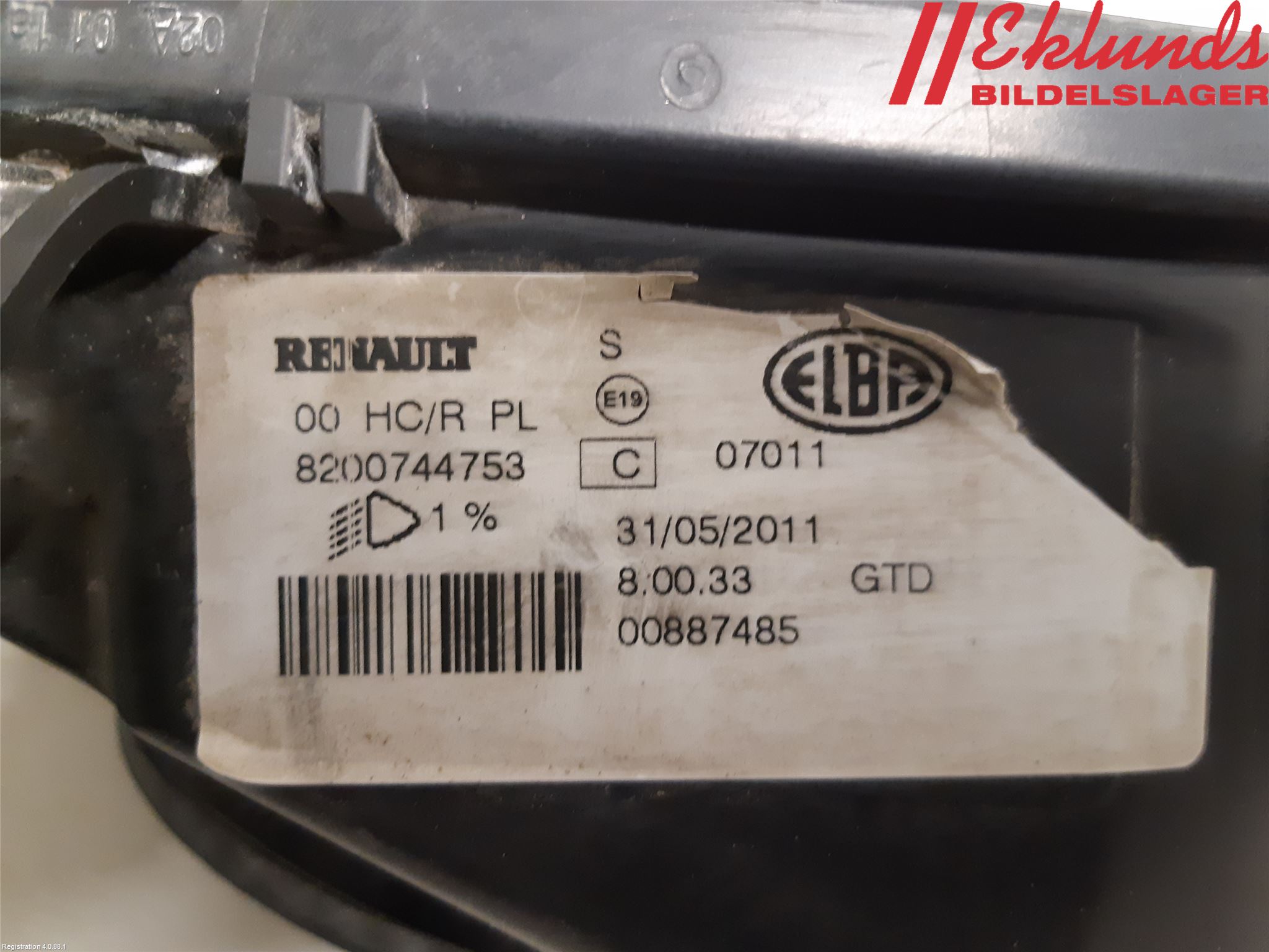 Dacia LOGAN MCV/STEPWAY Strålkastare Vänster