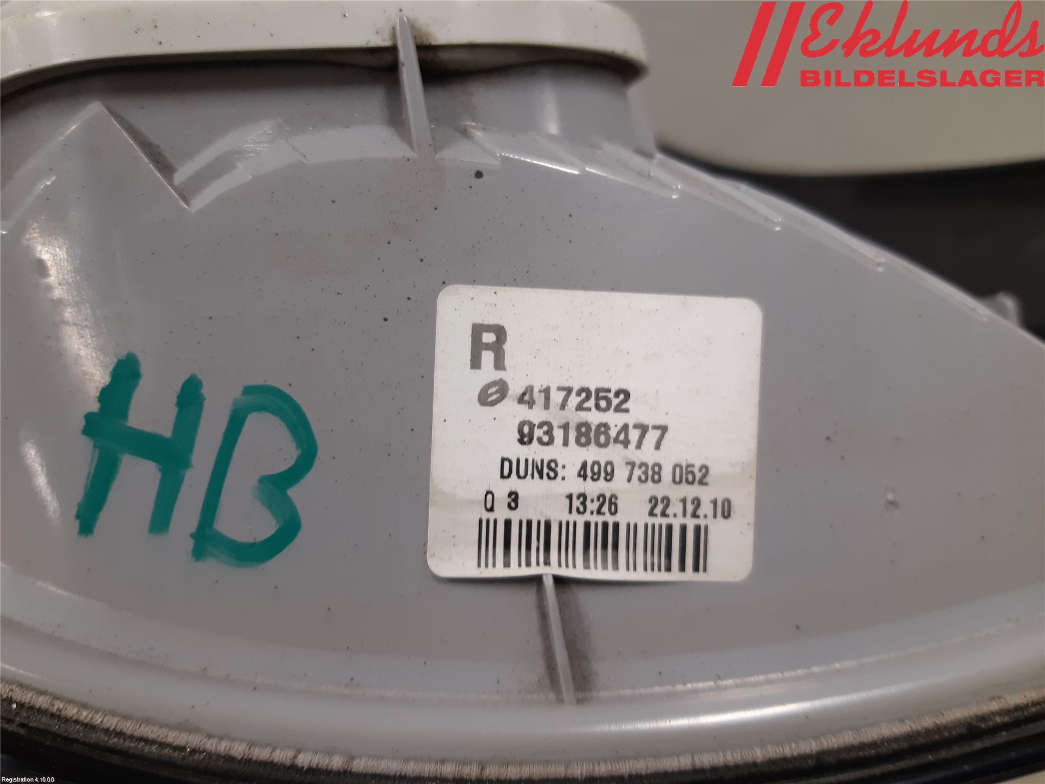 Opel ASTRA H 04-12 Bakljus Höger