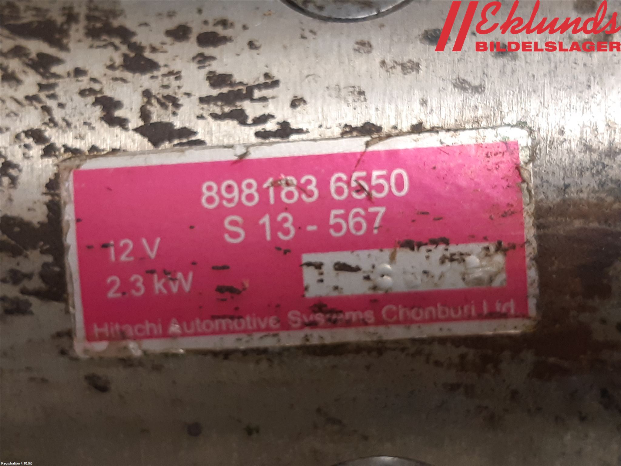 Isuzu D-MAX Startmotor Diesel