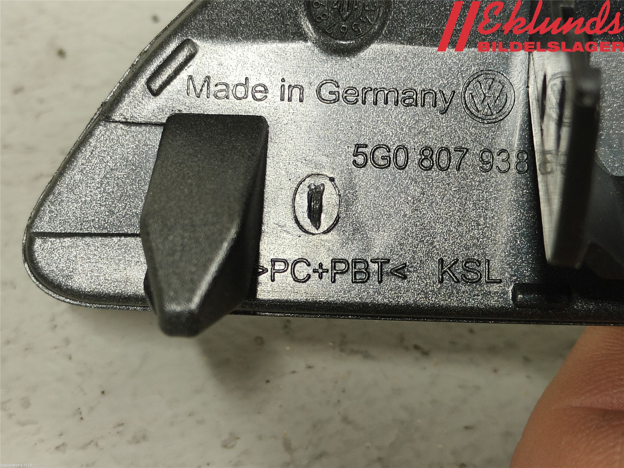 Volkswagen VW GOLF / E-GOLF VII 13-20 Spolarmunstycke Strålkastare