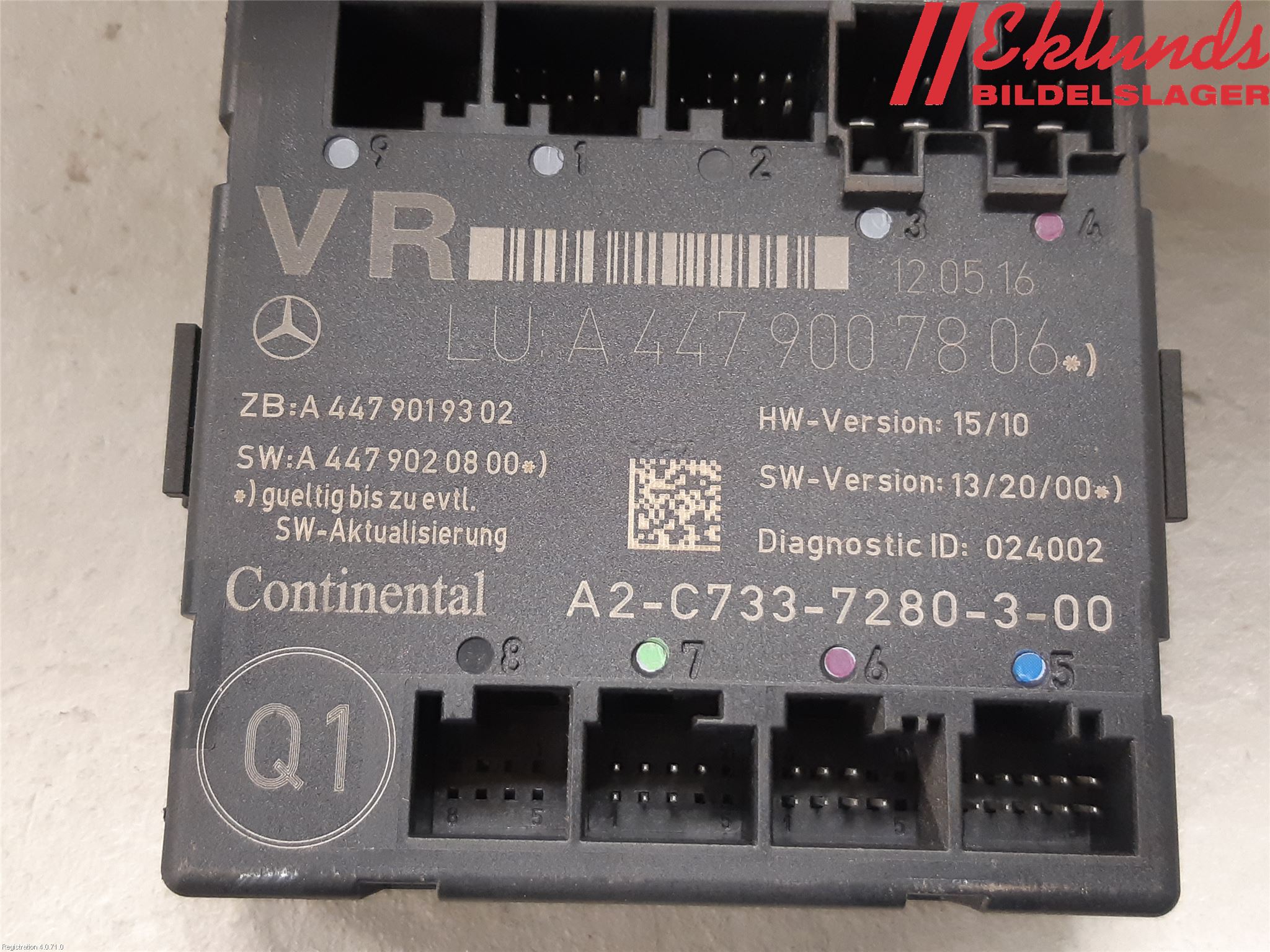 Mercedes-Benz MB VITO/V-KLASS (W640,W447,W448) 14- Styrenhet Dörr