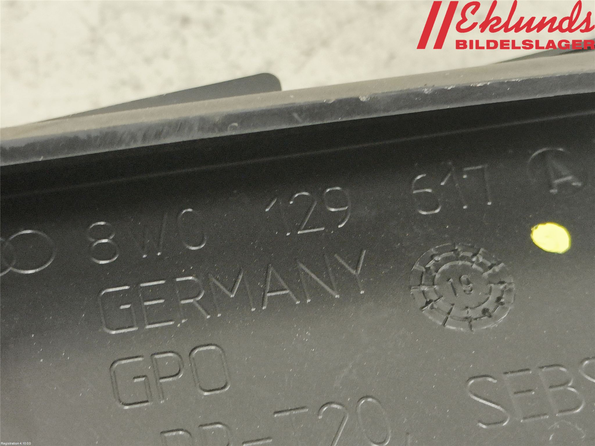 Audi A4/S4 B9 20- Deflektor Plåt-Plast Kylning