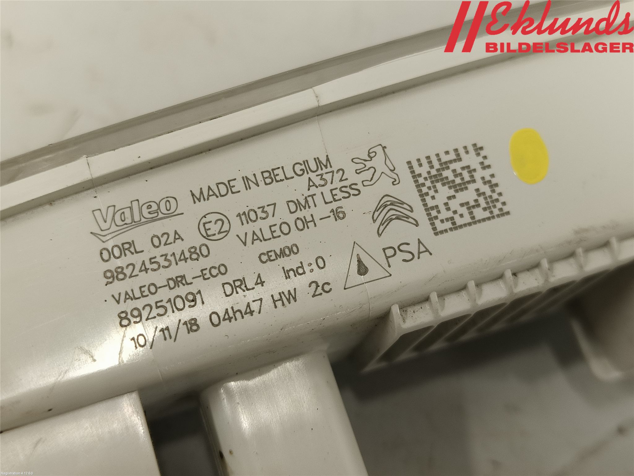 Citroen JUMPY/E-JUMPY 16- Positionsljus Fram Hö